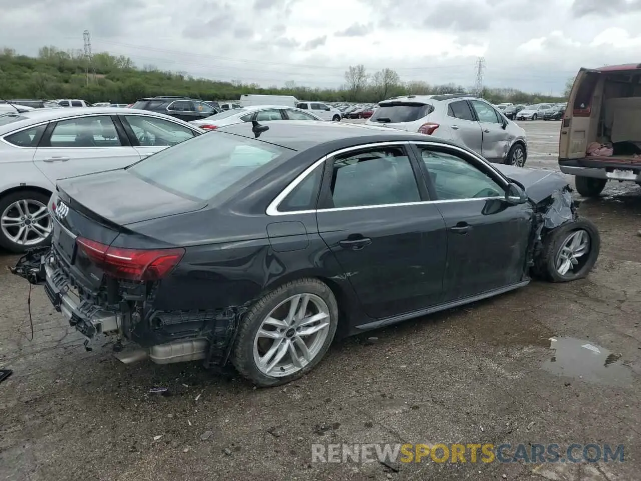 3 Photograph of a damaged car WAUEAAF41RN013193 AUDI A4 2024