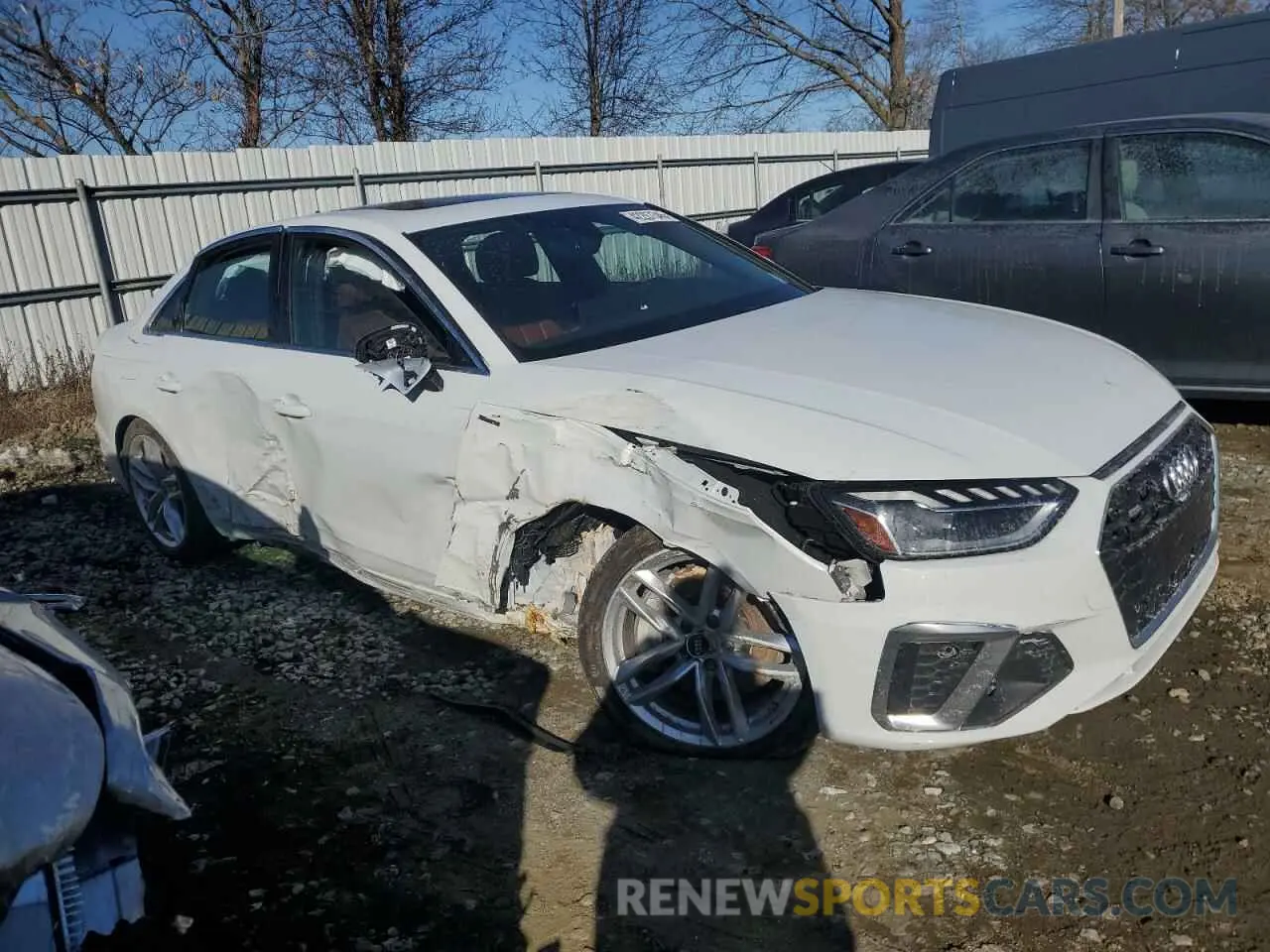 4 Photograph of a damaged car WAUEAAF43RN007895 AUDI A4 2024