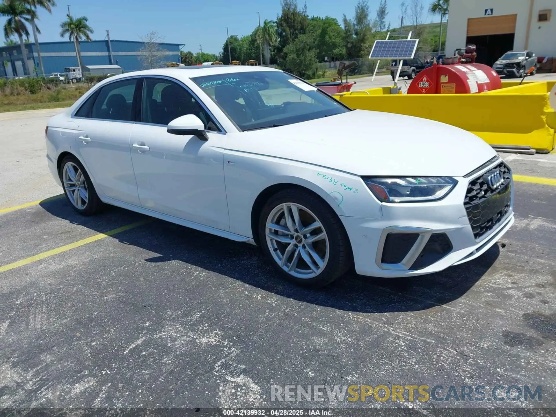 1 Photograph of a damaged car WAUEAAF45RN014377 AUDI A4 2024