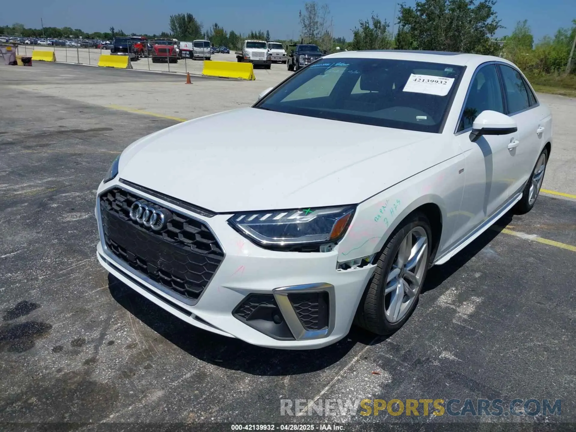 6 Photograph of a damaged car WAUEAAF45RN014377 AUDI A4 2024