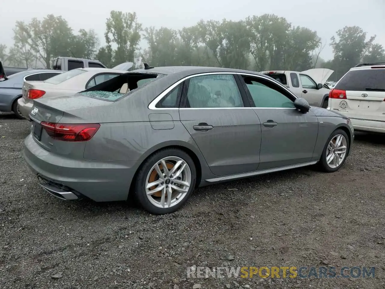 3 Photograph of a damaged car WAUEAAF47RN016485 AUDI A4 2024