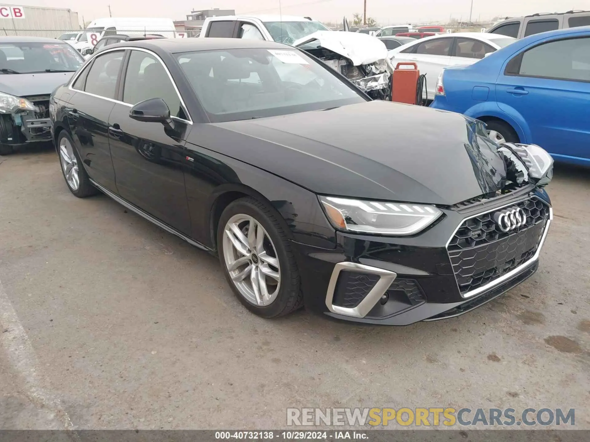 1 Photograph of a damaged car WAUEAAF48RN002739 AUDI A4 2024