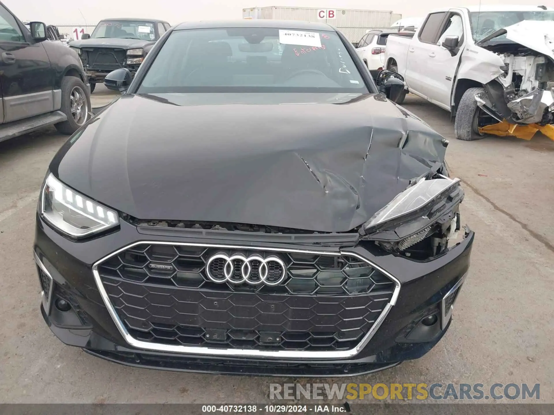 13 Photograph of a damaged car WAUEAAF48RN002739 AUDI A4 2024