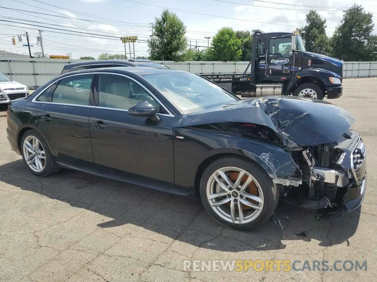 4 Photograph of a damaged car WAUEAAF48RN017533 AUDI A4 2024