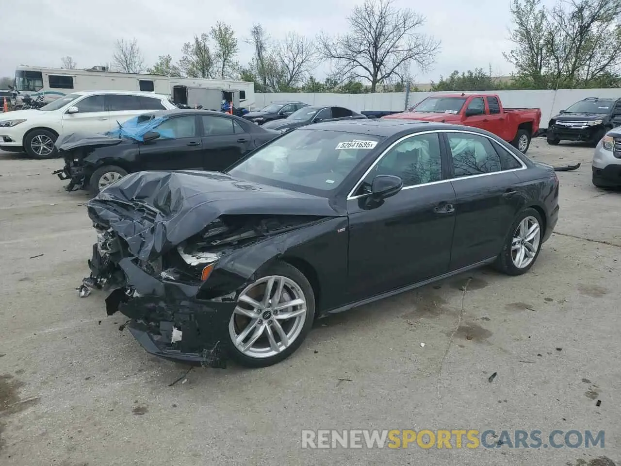 1 Photograph of a damaged car WAUEAAF4XRN005433 AUDI A4 2024