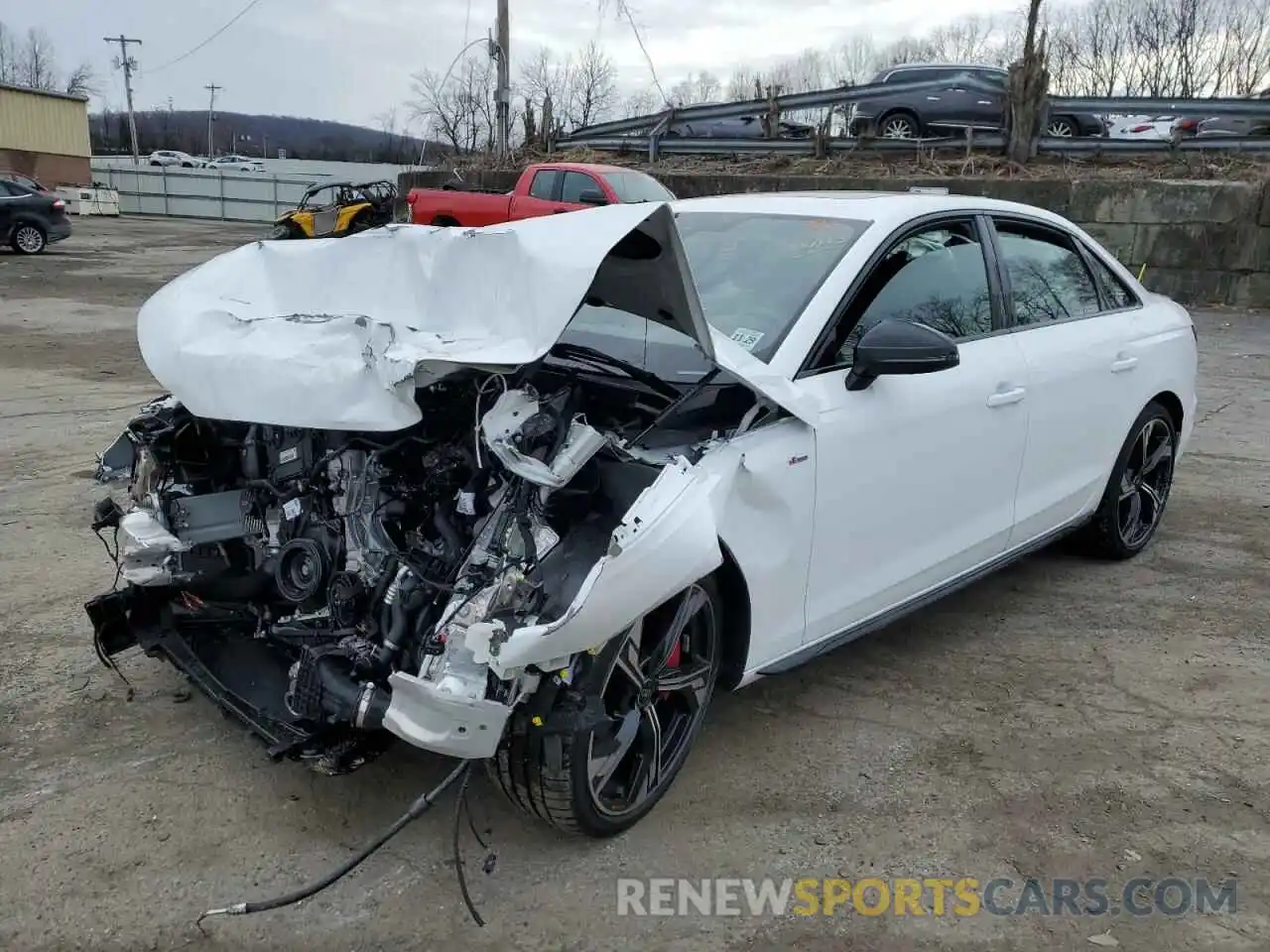 1 Photograph of a damaged car WAUEAAF44SA000757 AUDI A4 2025