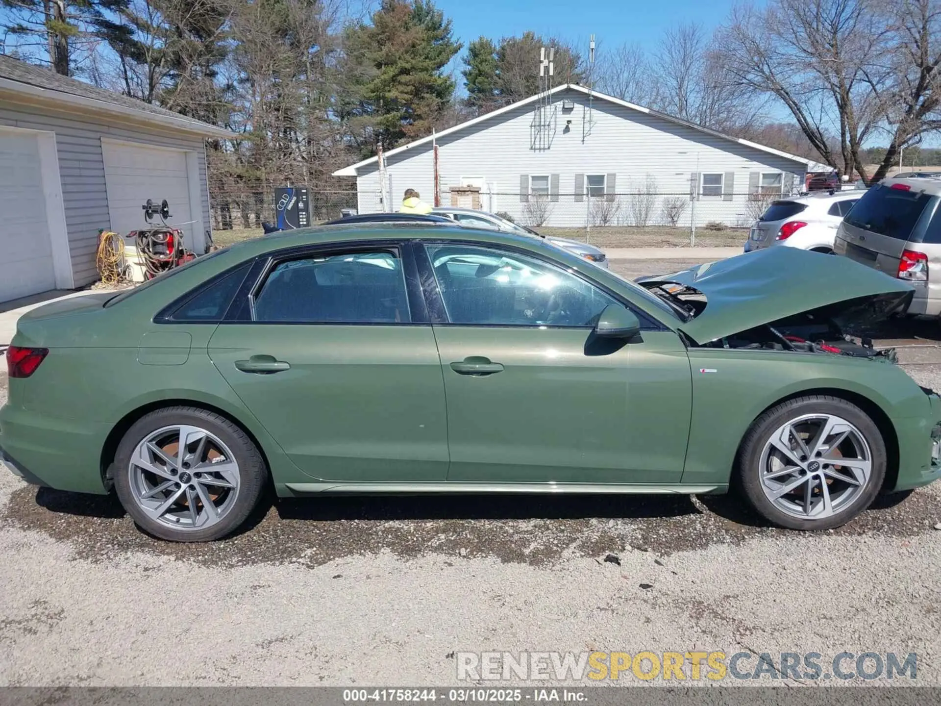14 Photograph of a damaged car WAUEAAF48SN000964 AUDI A4 2025