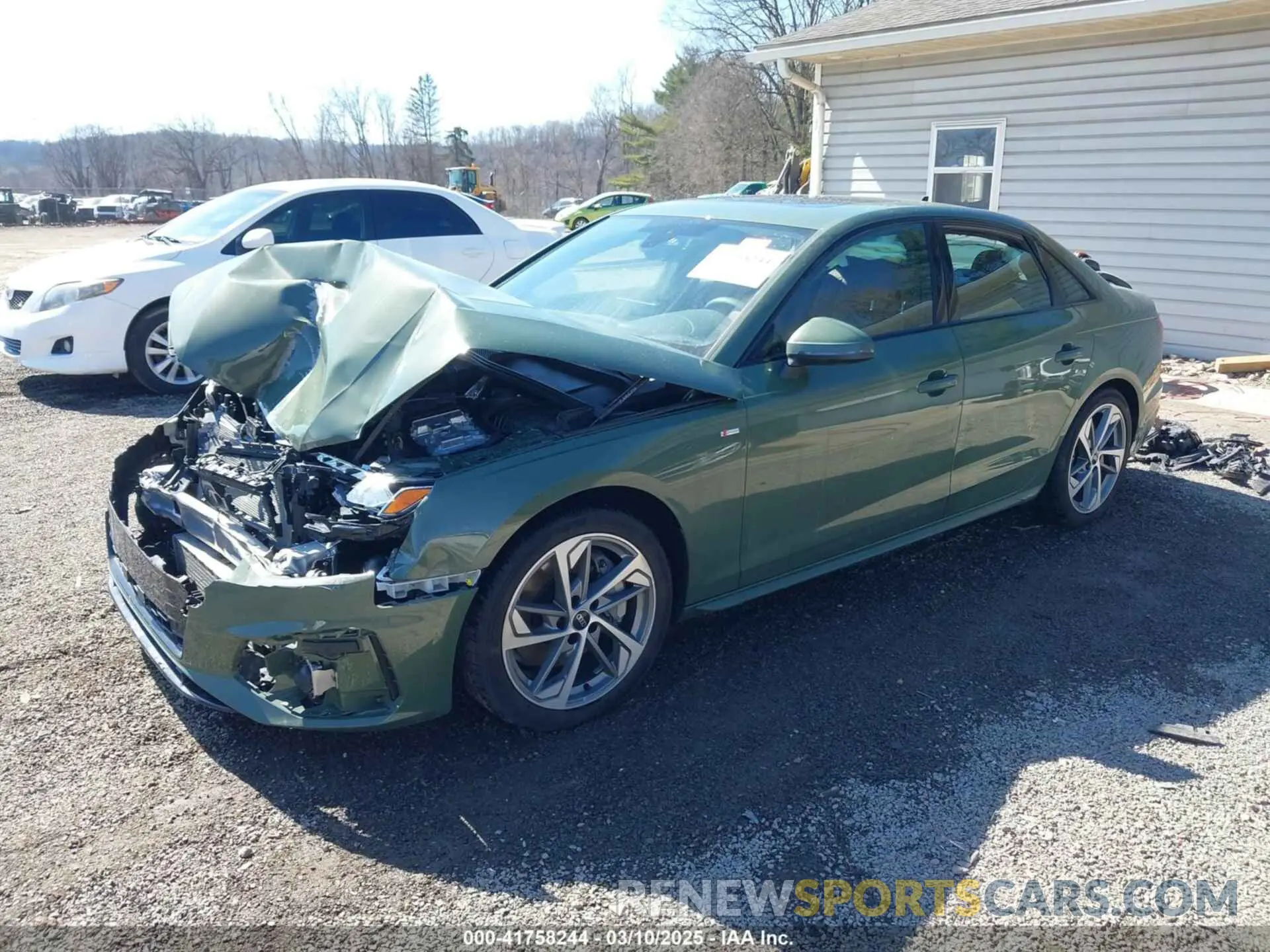 2 Photograph of a damaged car WAUEAAF48SN000964 AUDI A4 2025