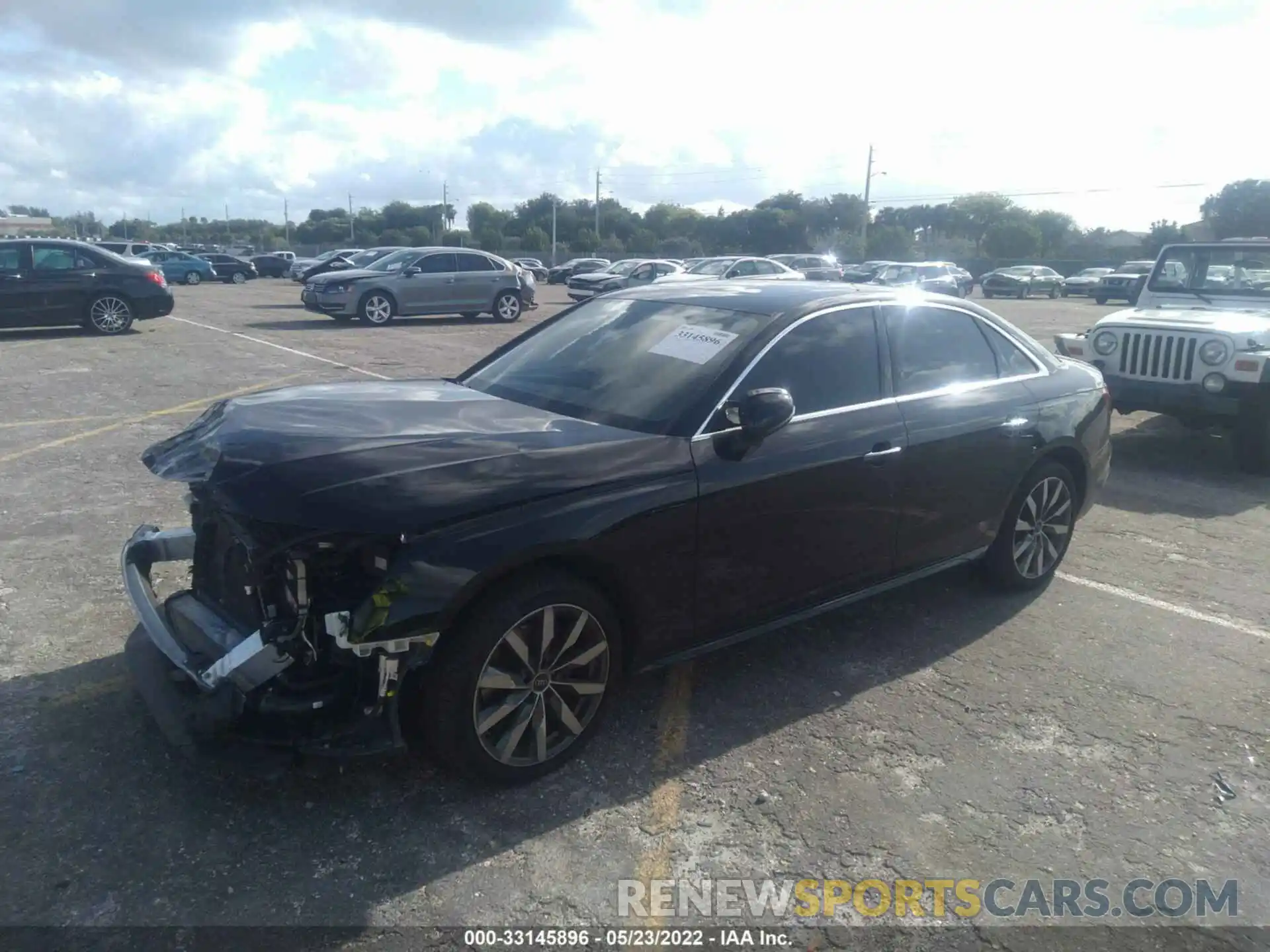 2 Photograph of a damaged car WAUABAF41MA054936 AUDI A4 SEDAN 2021