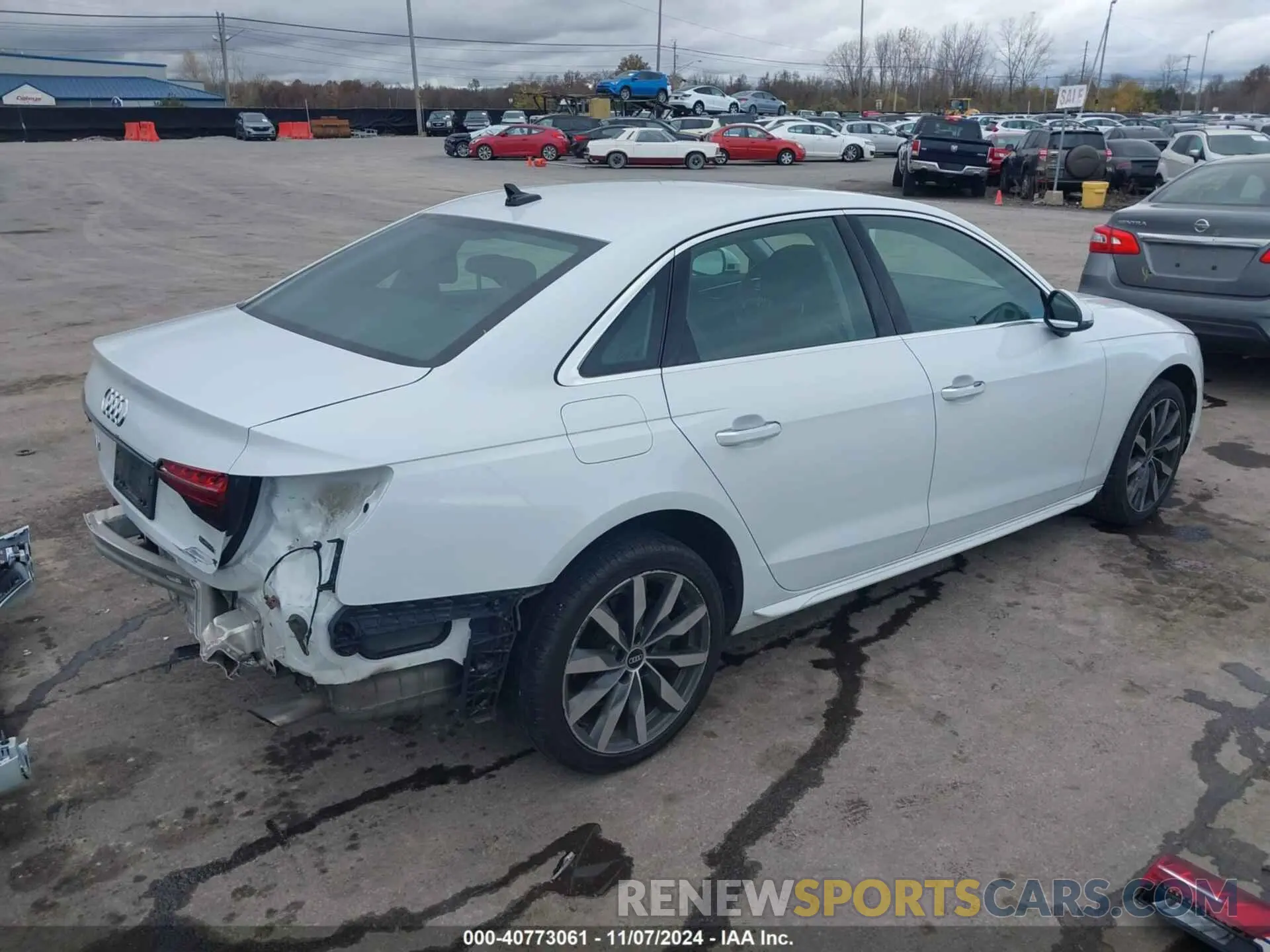4 Photograph of a damaged car WAUABAF42MA071101 AUDI A4 SEDAN 2021