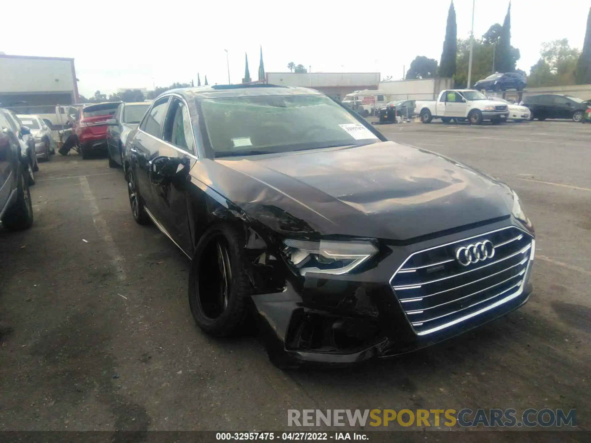 1 Photograph of a damaged car WAUABAF44MN012589 AUDI A4 SEDAN 2021