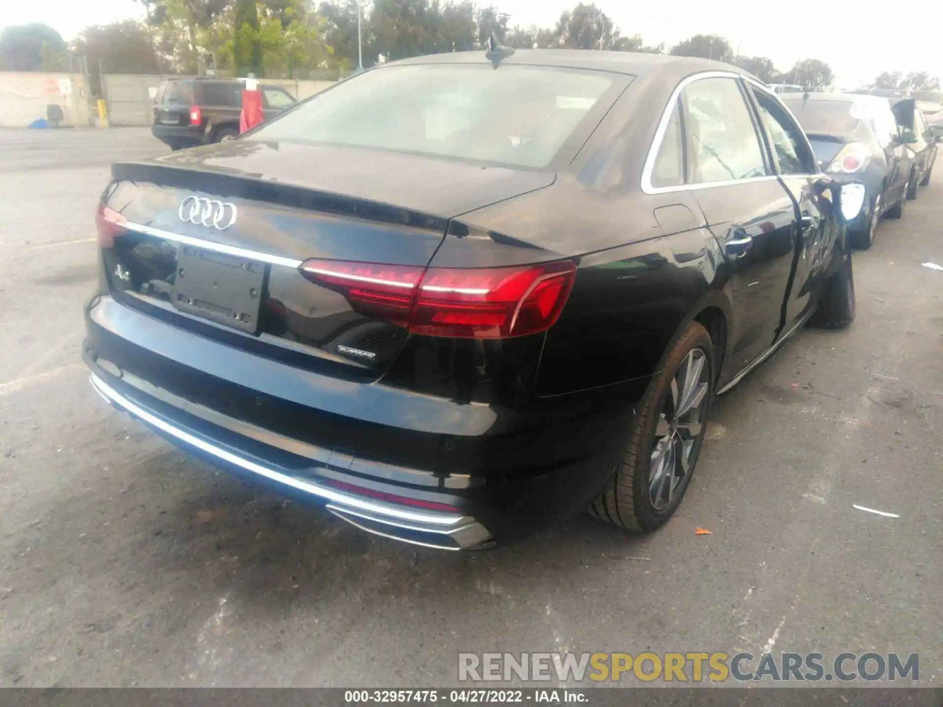 4 Photograph of a damaged car WAUABAF44MN012589 AUDI A4 SEDAN 2021