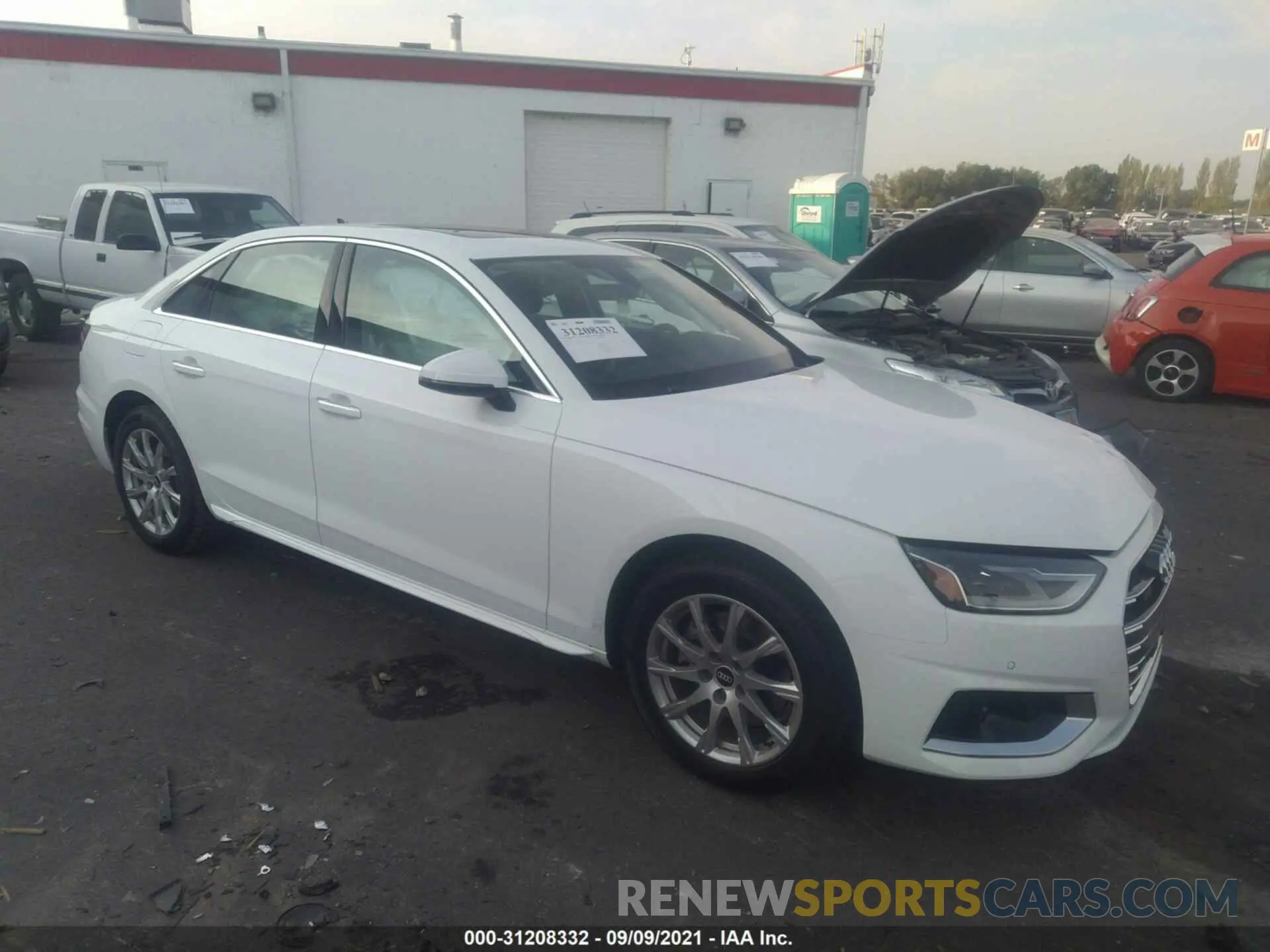 1 Photograph of a damaged car WAUABAF47MN015230 AUDI A4 SEDAN 2021