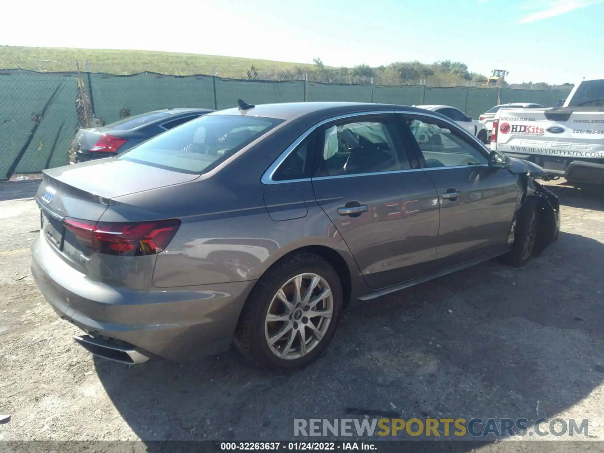 4 Photograph of a damaged car WAUABAF48MA054352 AUDI A4 SEDAN 2021