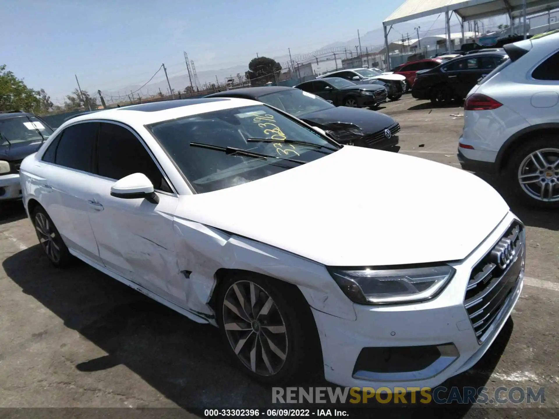 1 Photograph of a damaged car WAUABAF49MN010045 AUDI A4 SEDAN 2021