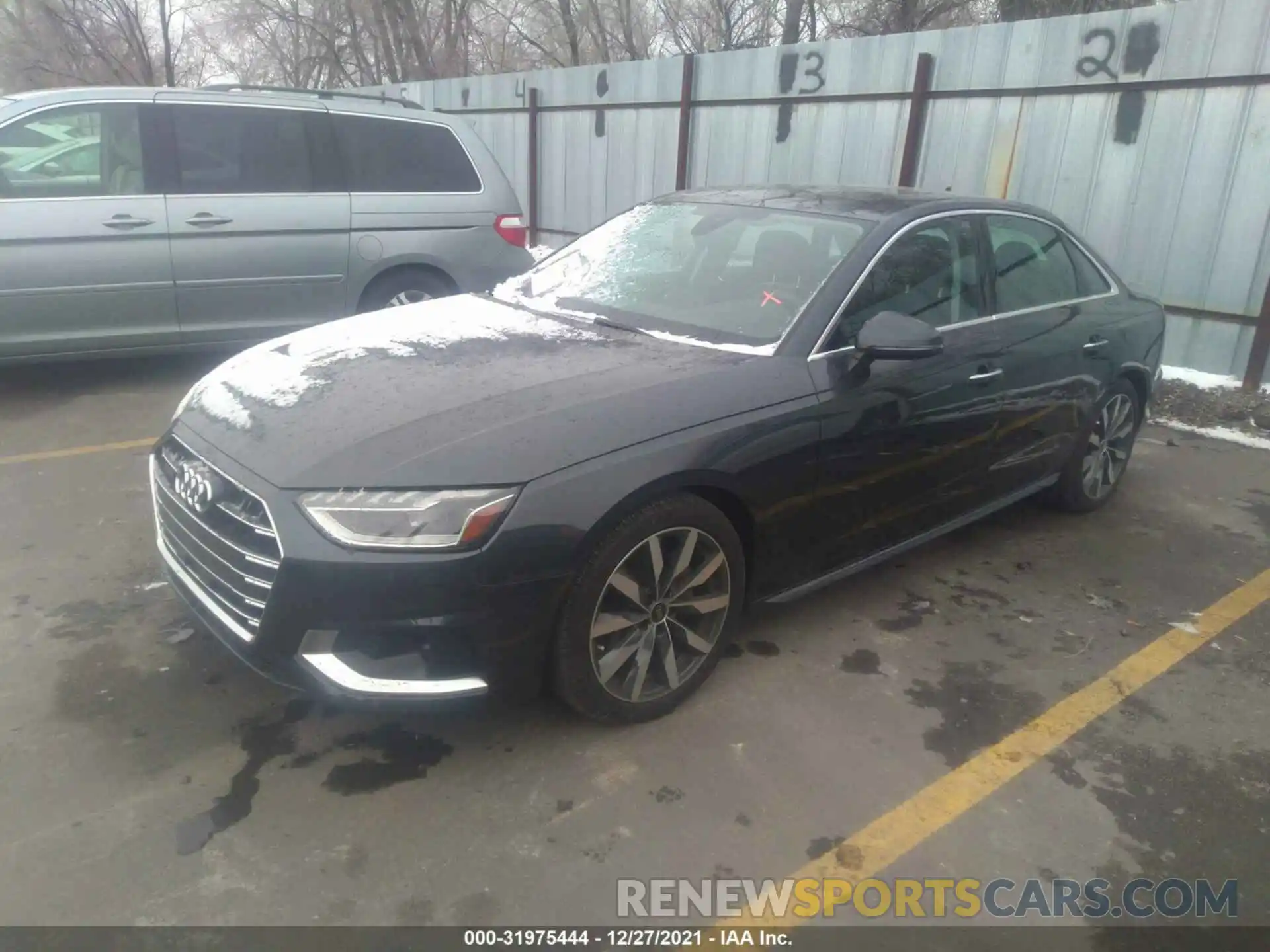 2 Photograph of a damaged car WAUBBAF4XMA044586 AUDI A4 SEDAN 2021