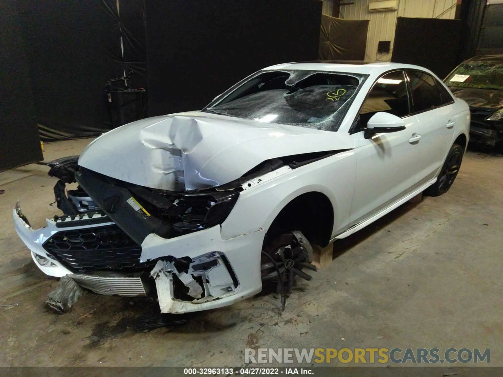 2 Photograph of a damaged car WAUDAAF43MN010929 AUDI A4 SEDAN 2021