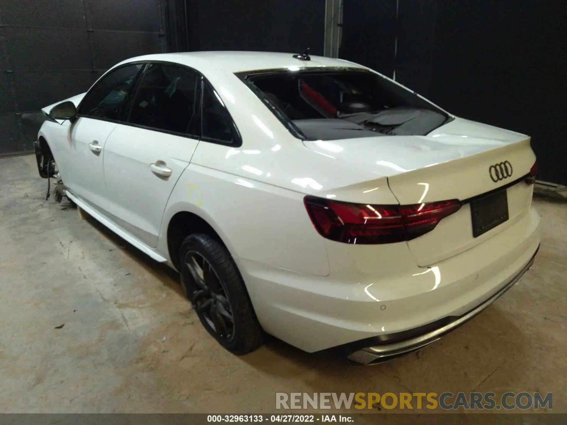 3 Photograph of a damaged car WAUDAAF43MN010929 AUDI A4 SEDAN 2021