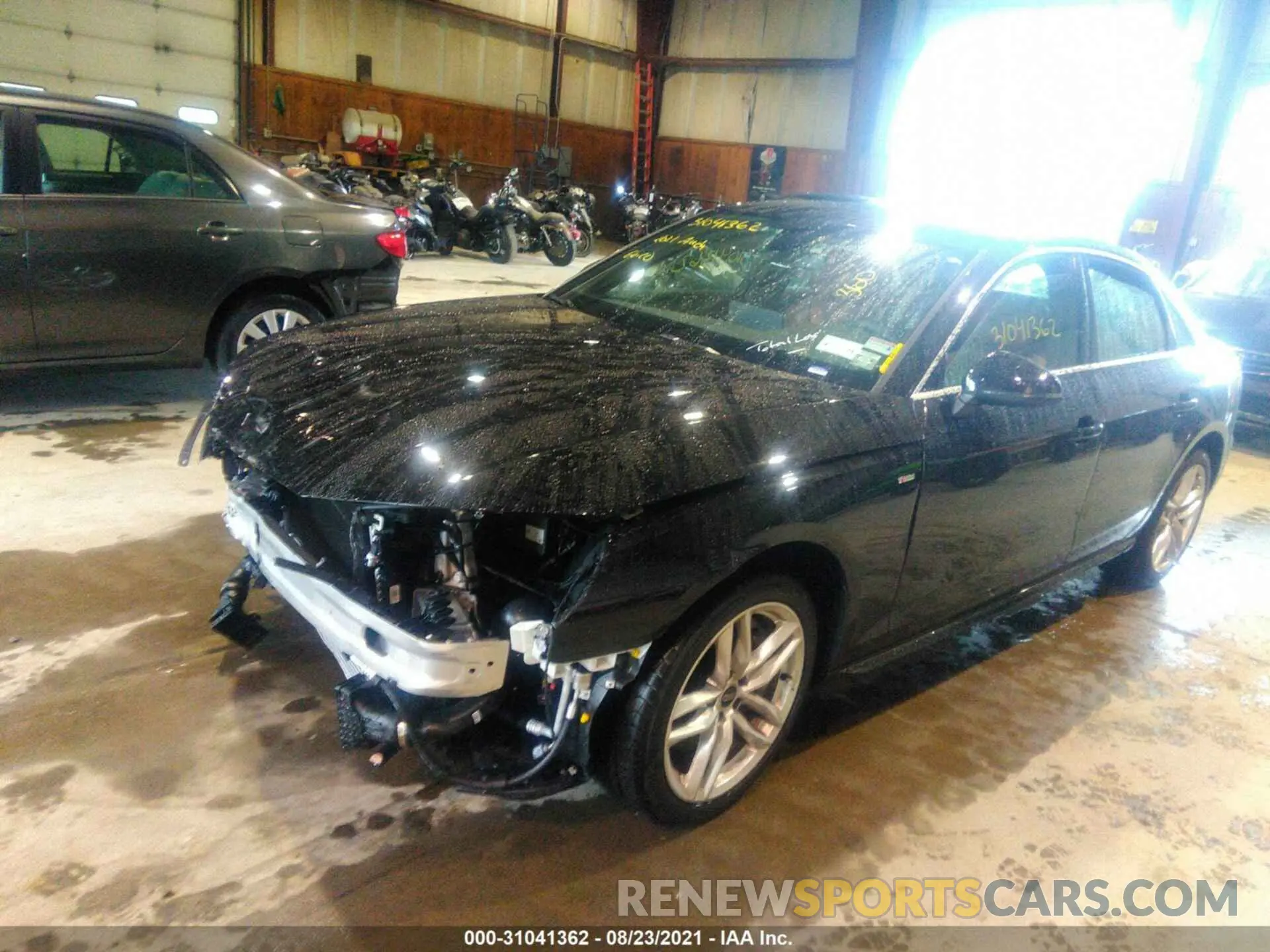 2 Photograph of a damaged car WAUDAAF49MA055963 AUDI A4 SEDAN 2021