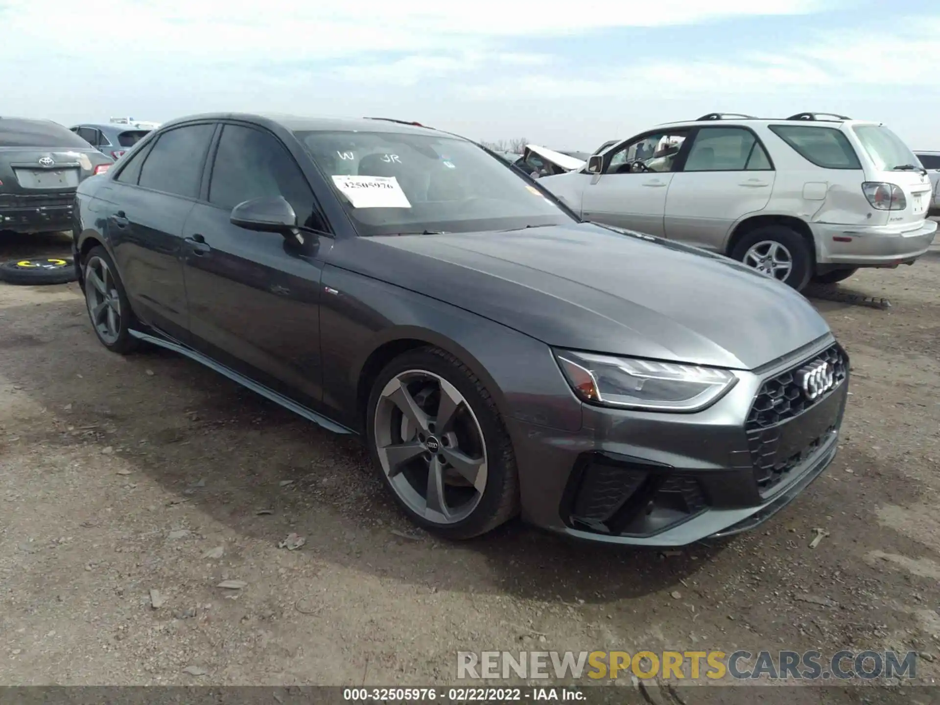 1 Photograph of a damaged car WAUEAAF40MA013380 AUDI A4 SEDAN 2021