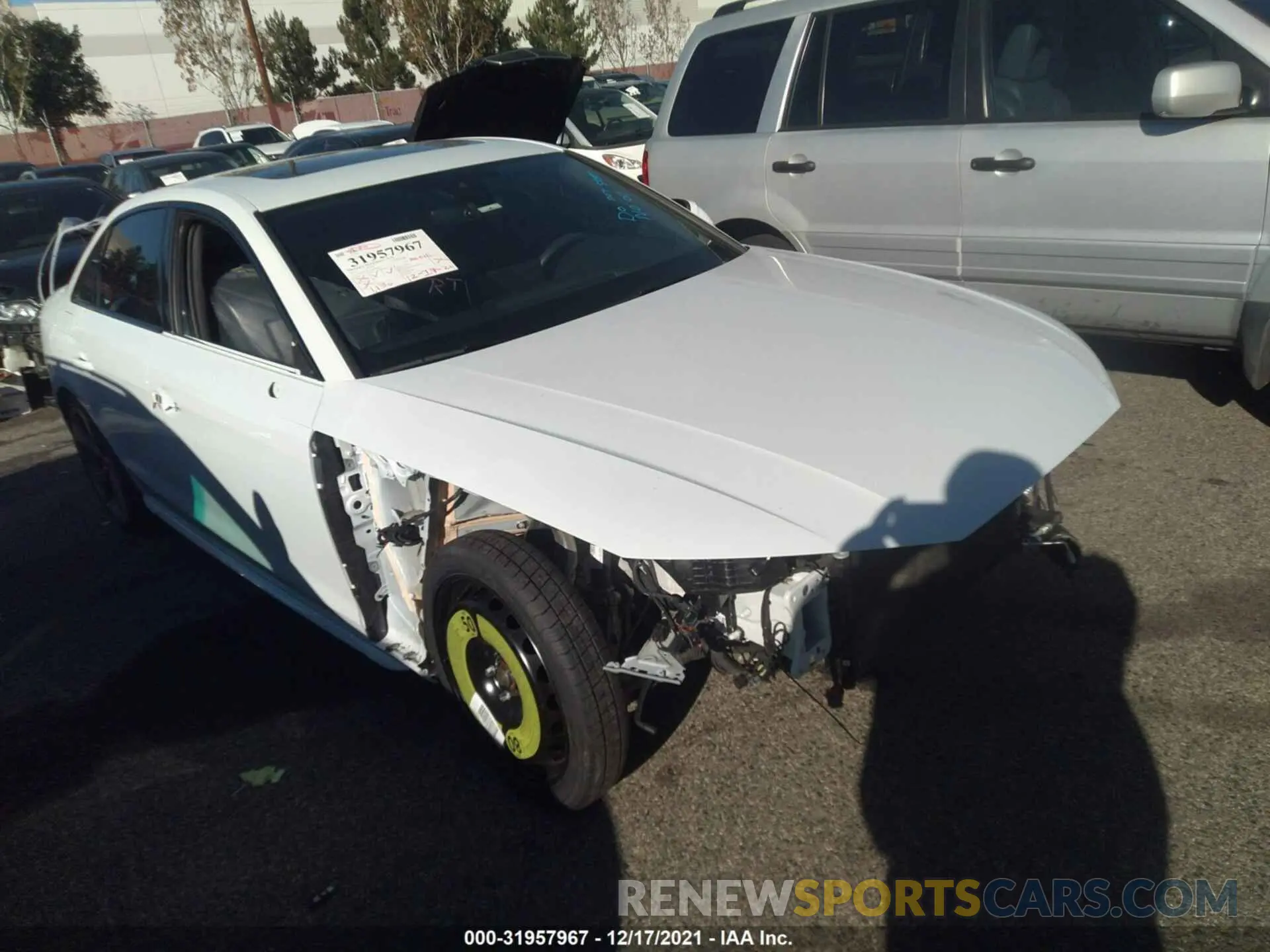 1 Photograph of a damaged car WAUEAAF40MN010293 AUDI A4 SEDAN 2021