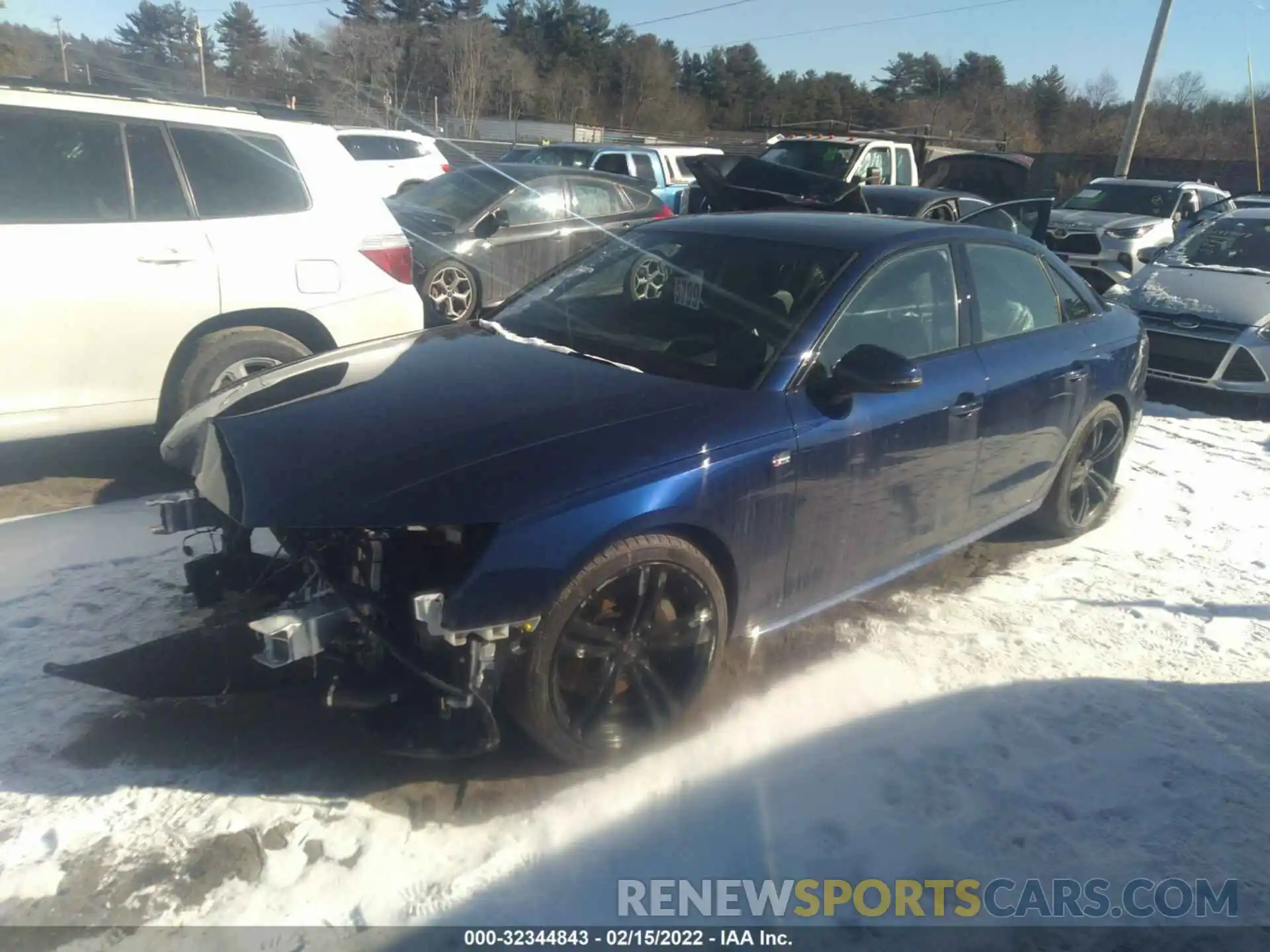 2 Photograph of a damaged car WAUFAAF42MN009750 AUDI A4 SEDAN 2021