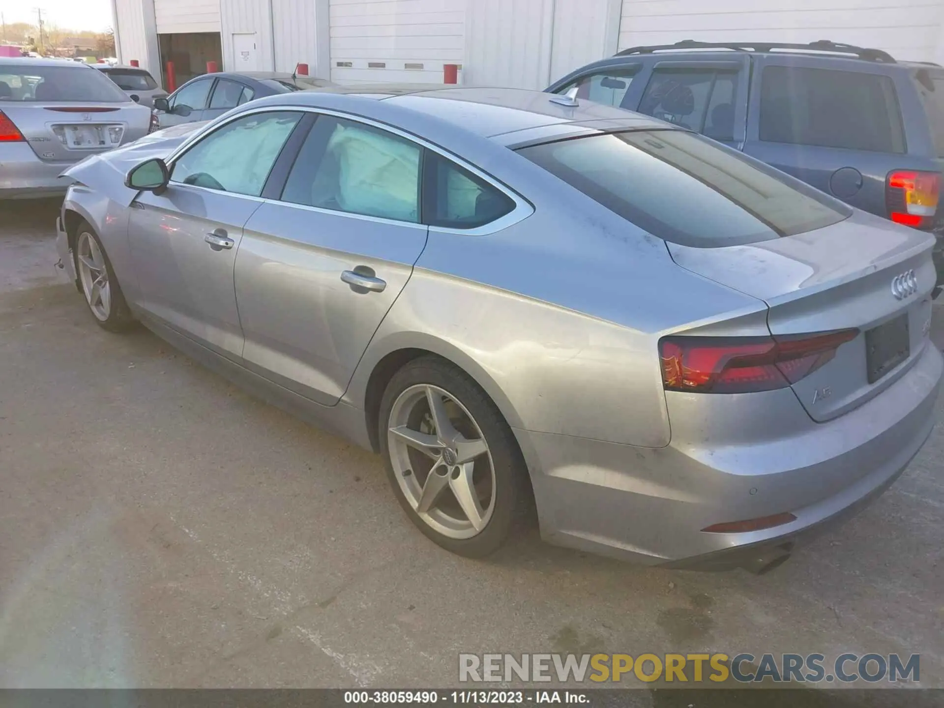 3 Photograph of a damaged car WAUENCF52JA136621 AUDI A5 2018