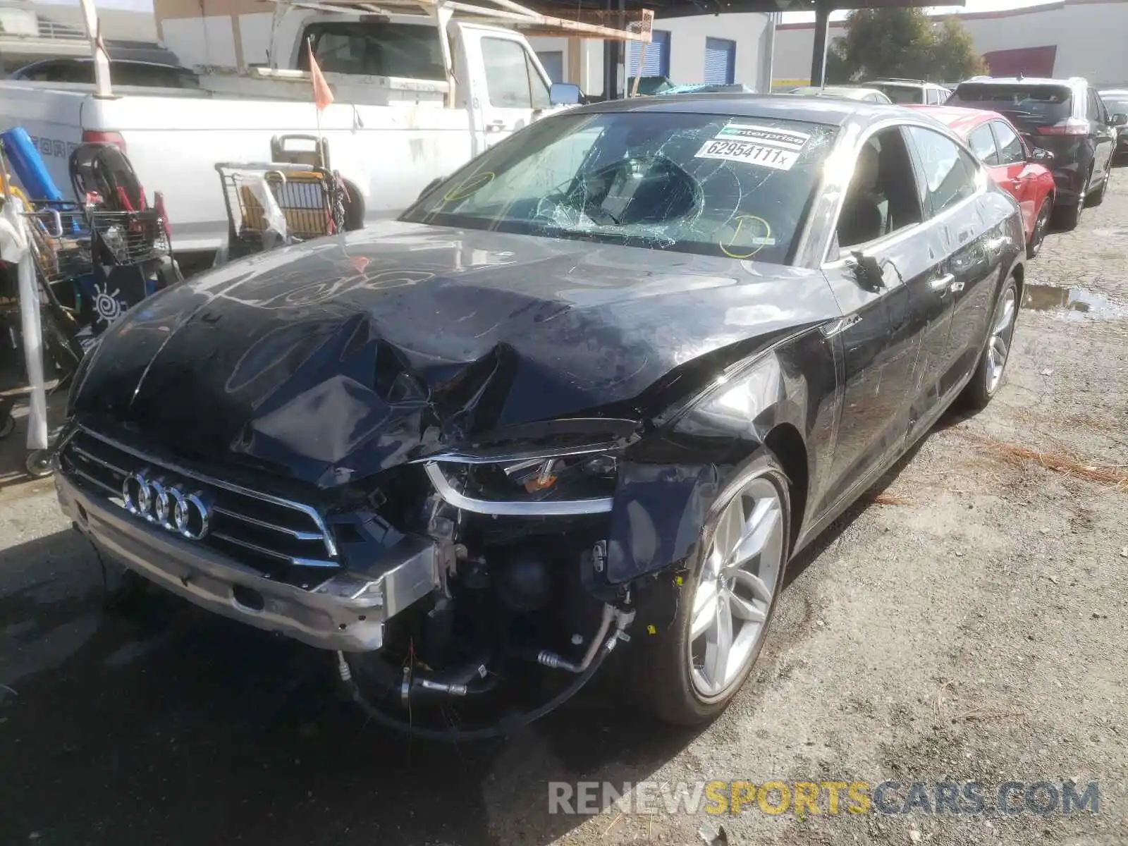 2 Photograph of a damaged car WAUANCF50KA063393 AUDI A5 2019