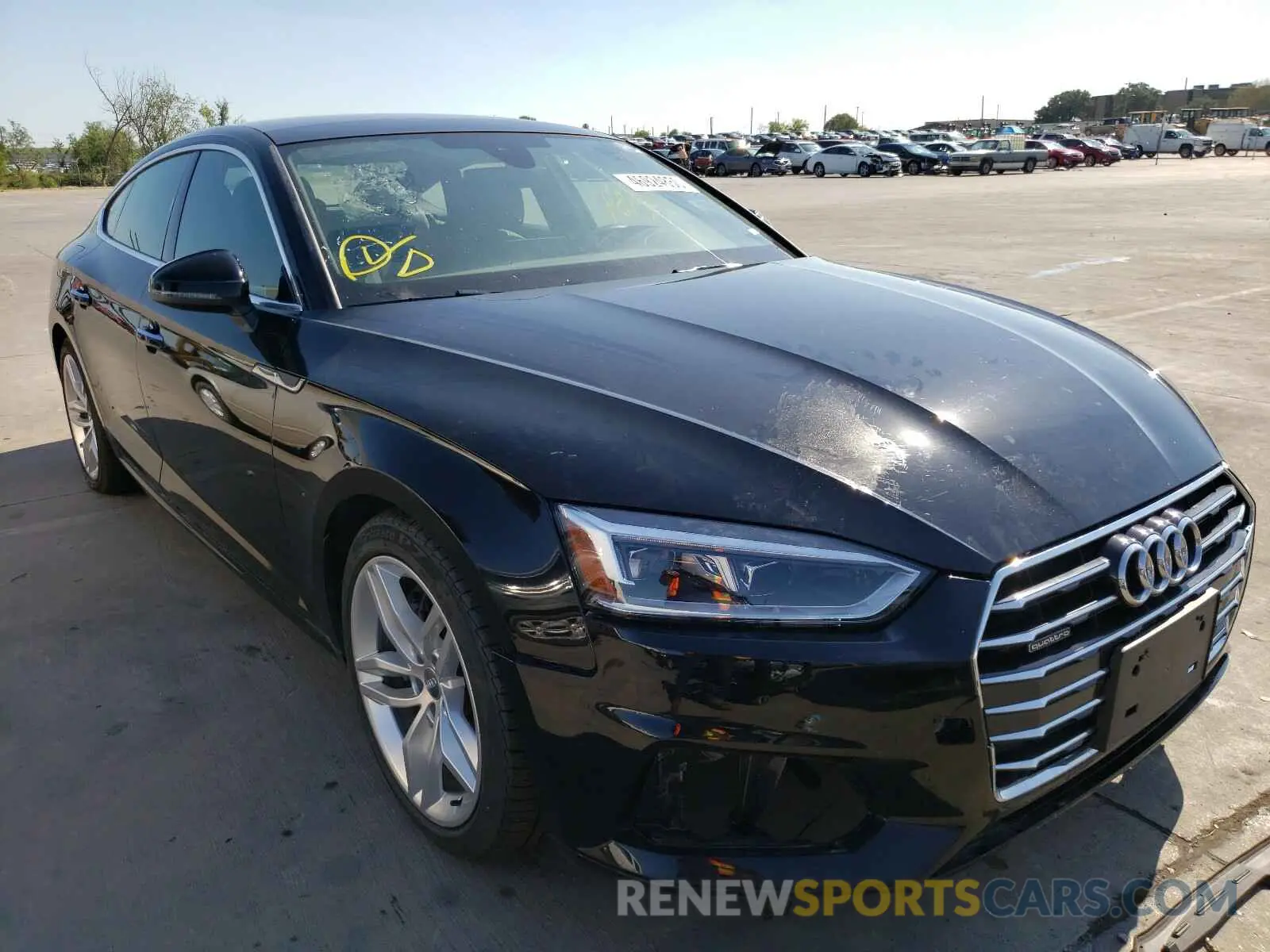 1 Photograph of a damaged car WAUANCF50KA063734 AUDI A5 2019