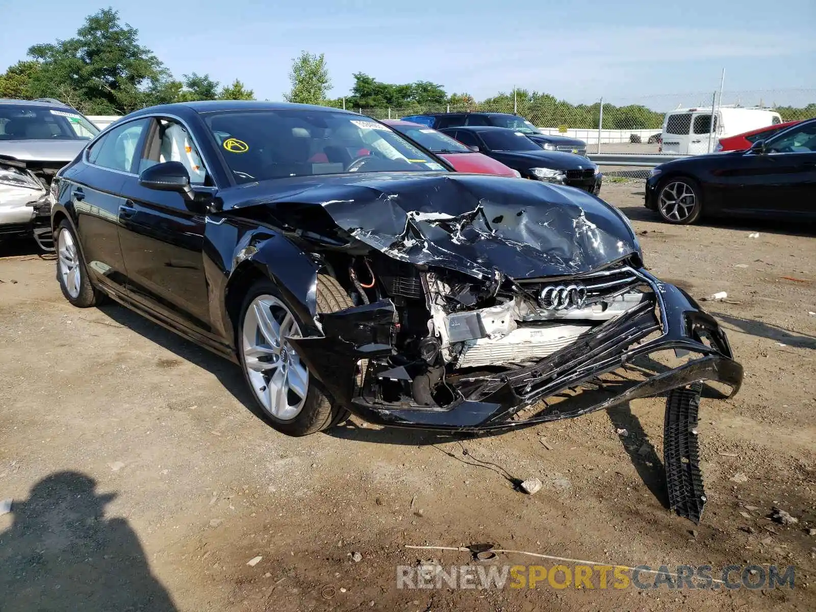 1 Photograph of a damaged car WAUANCF50KA093221 AUDI A5 2019