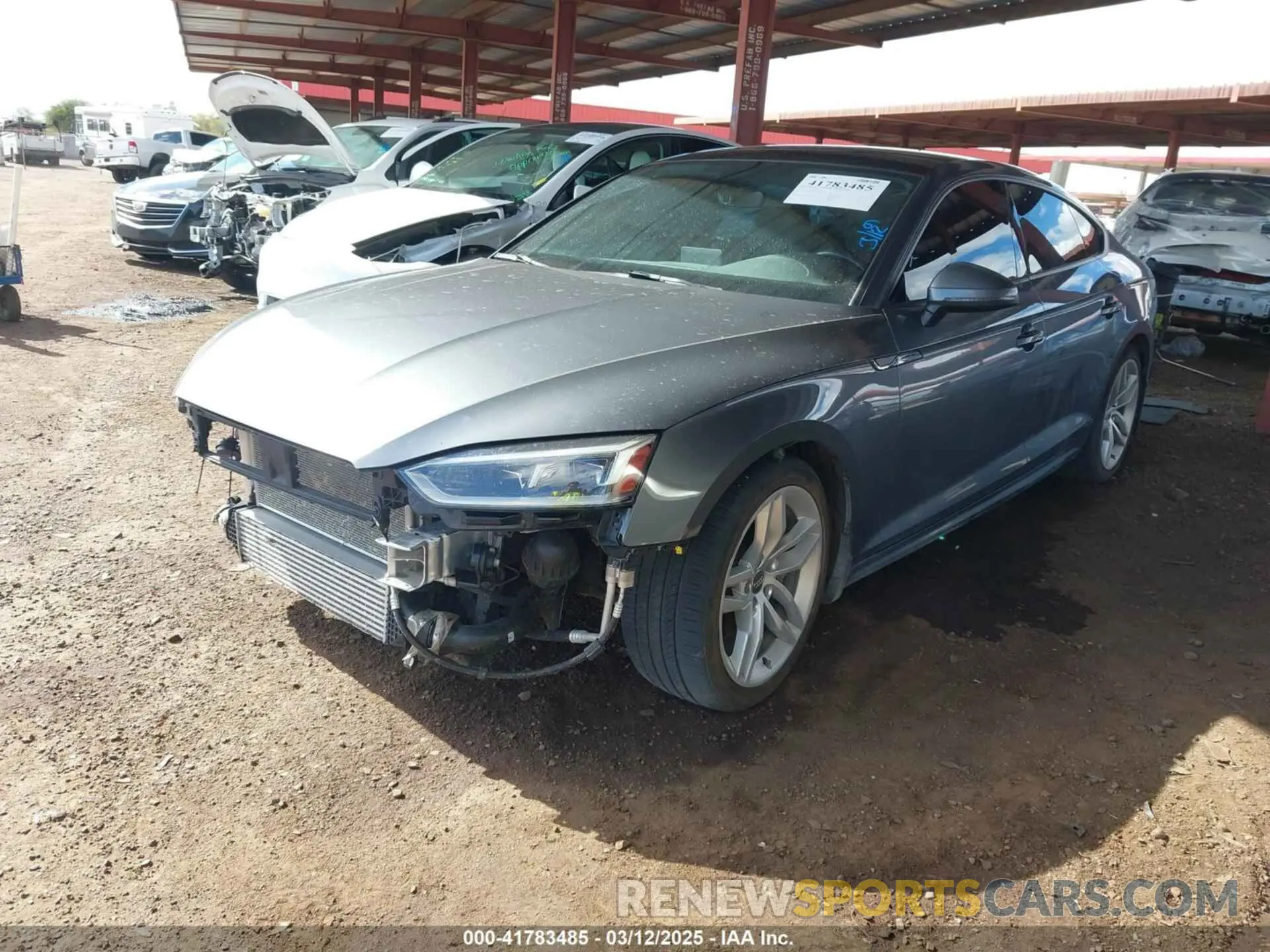 2 Photograph of a damaged car WAUANCF51KA060972 AUDI A5 2019