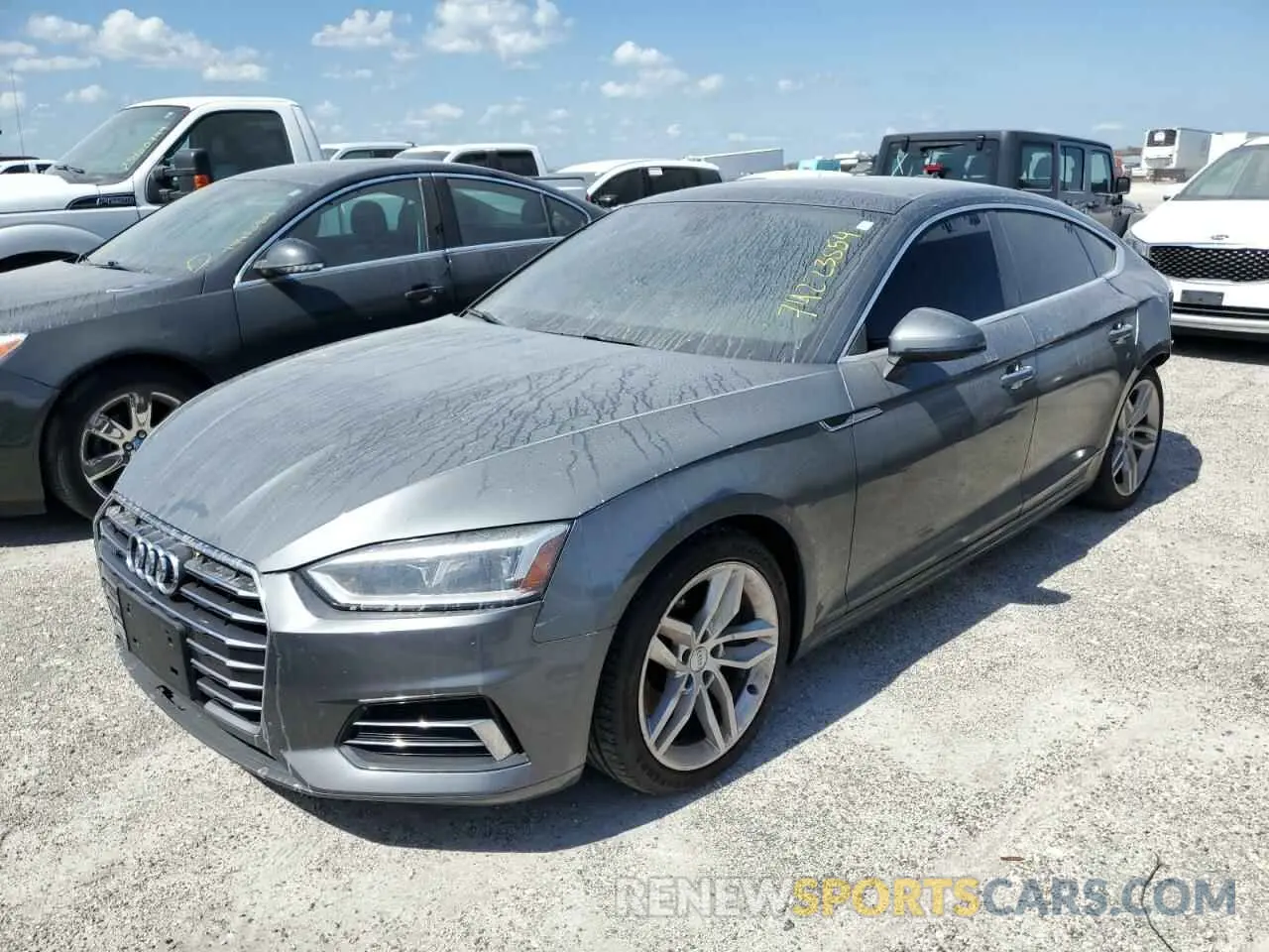 1 Photograph of a damaged car WAUANCF53KA062822 AUDI A5 2019