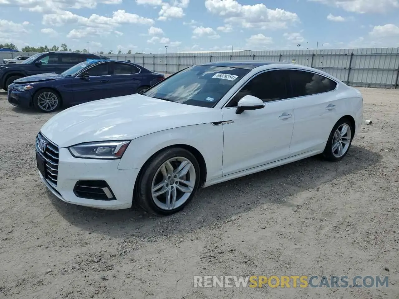 1 Photograph of a damaged car WAUANCF54KA059489 AUDI A5 2019