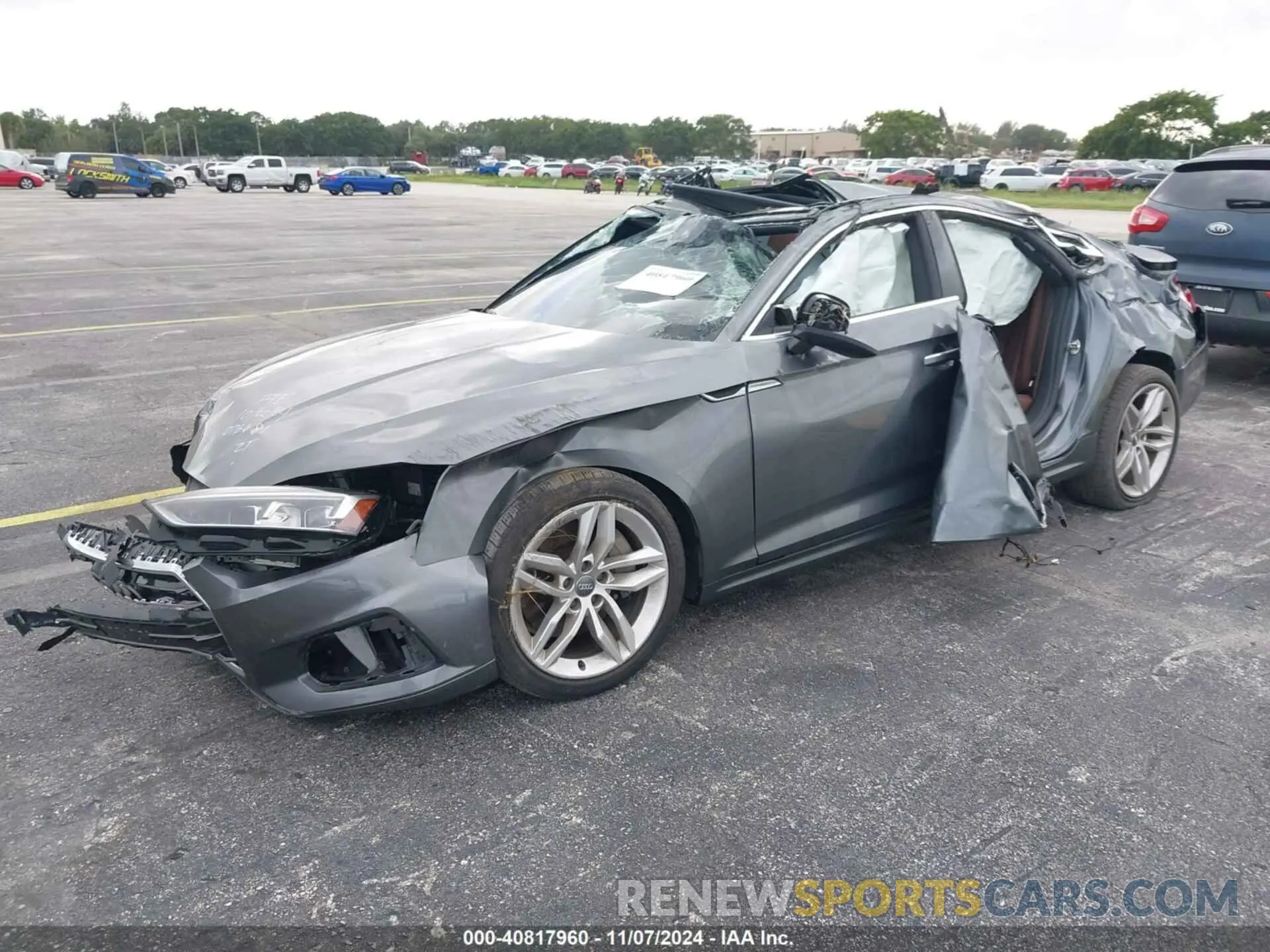 2 Photograph of a damaged car WAUANCF54KA076681 AUDI A5 2019
