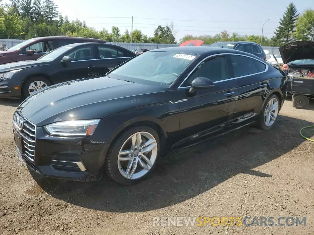 1 Photograph of a damaged car WAUANCF54KA078608 AUDI A5 2019