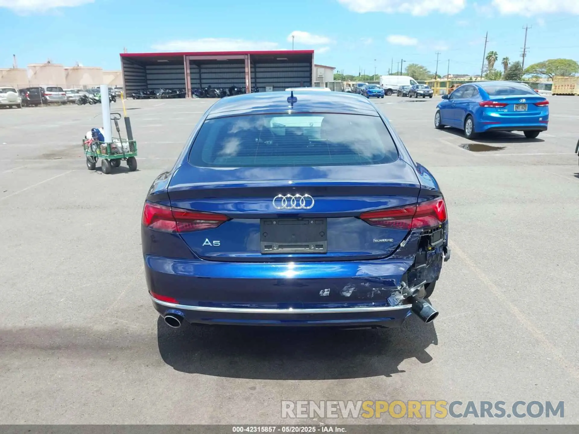 16 Photograph of a damaged car WAUANCF54KA080147 AUDI A5 2019