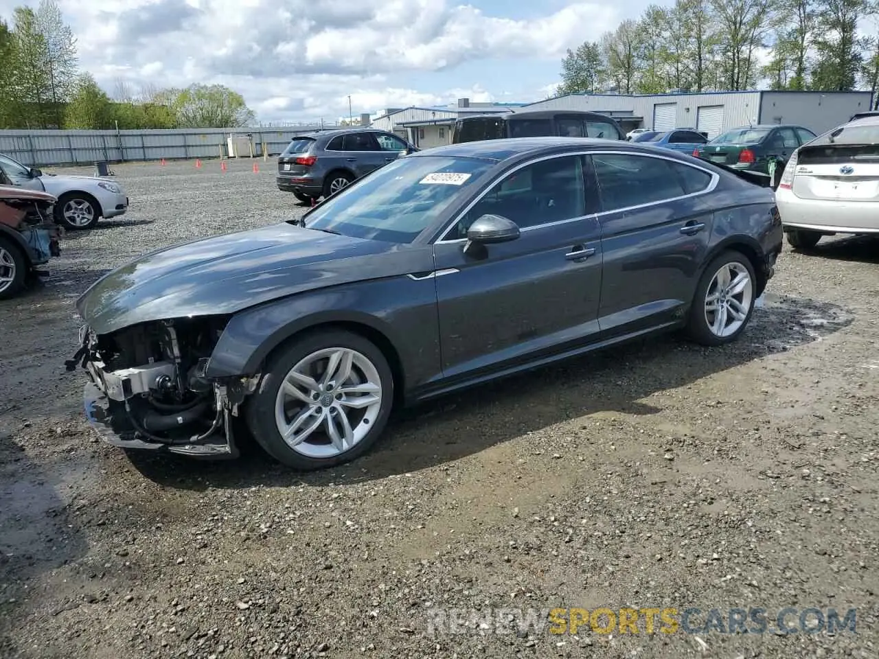 1 Photograph of a damaged car WAUANCF55KA084224 AUDI A5 2019