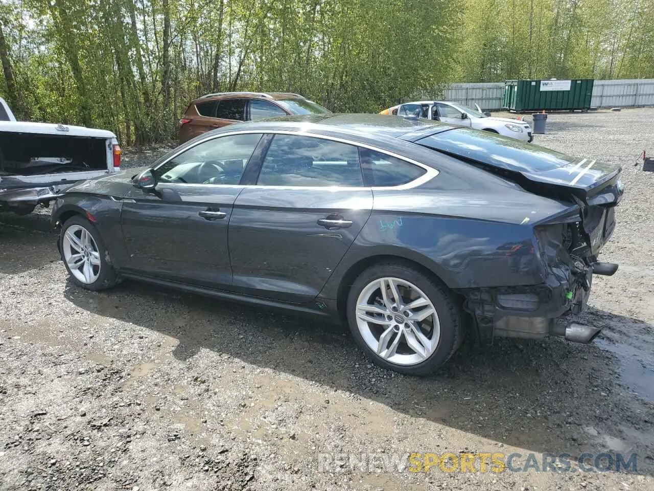 2 Photograph of a damaged car WAUANCF55KA084224 AUDI A5 2019