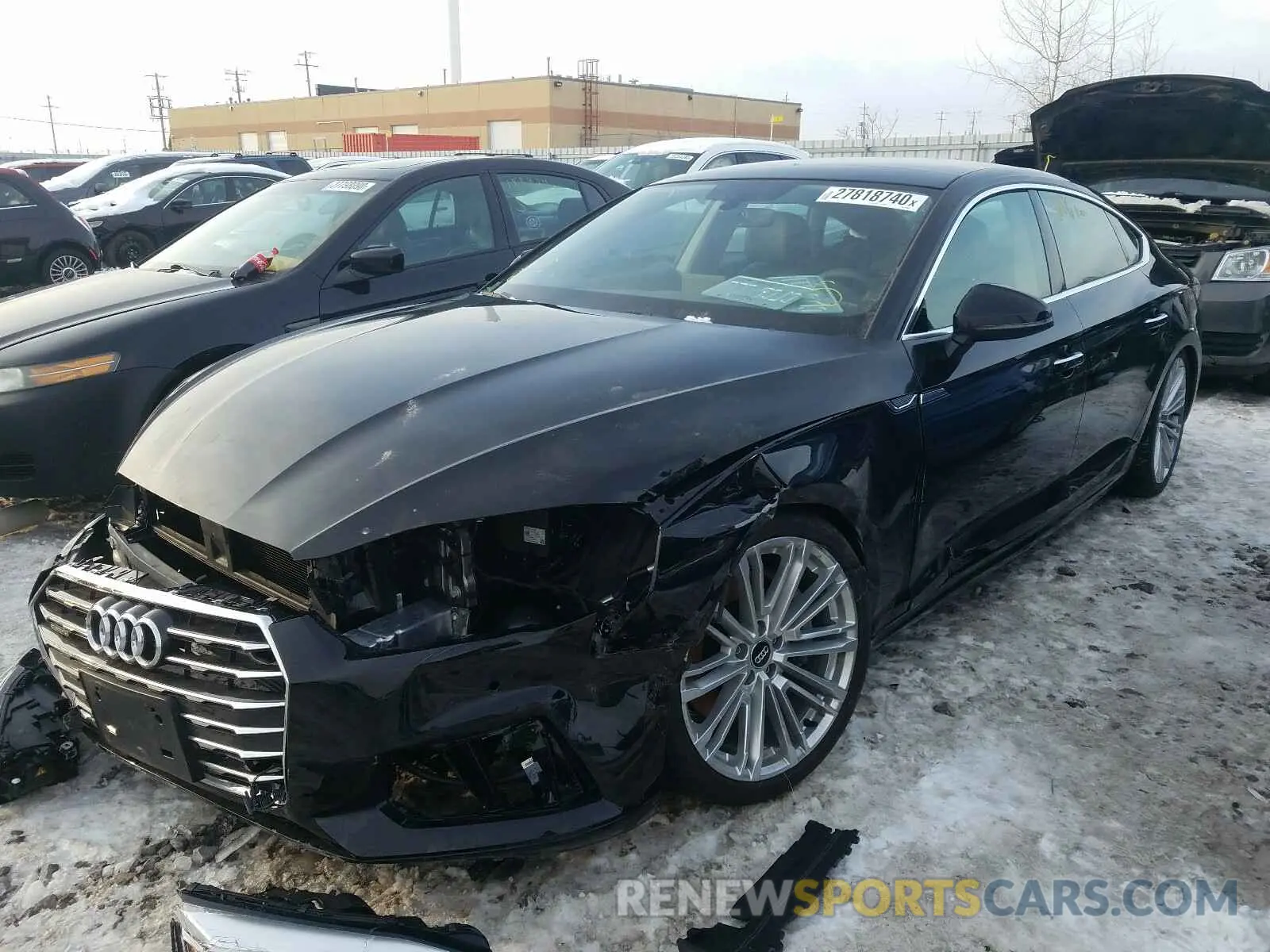 2 Photograph of a damaged car WAUANCF55KA090458 AUDI A5 2019