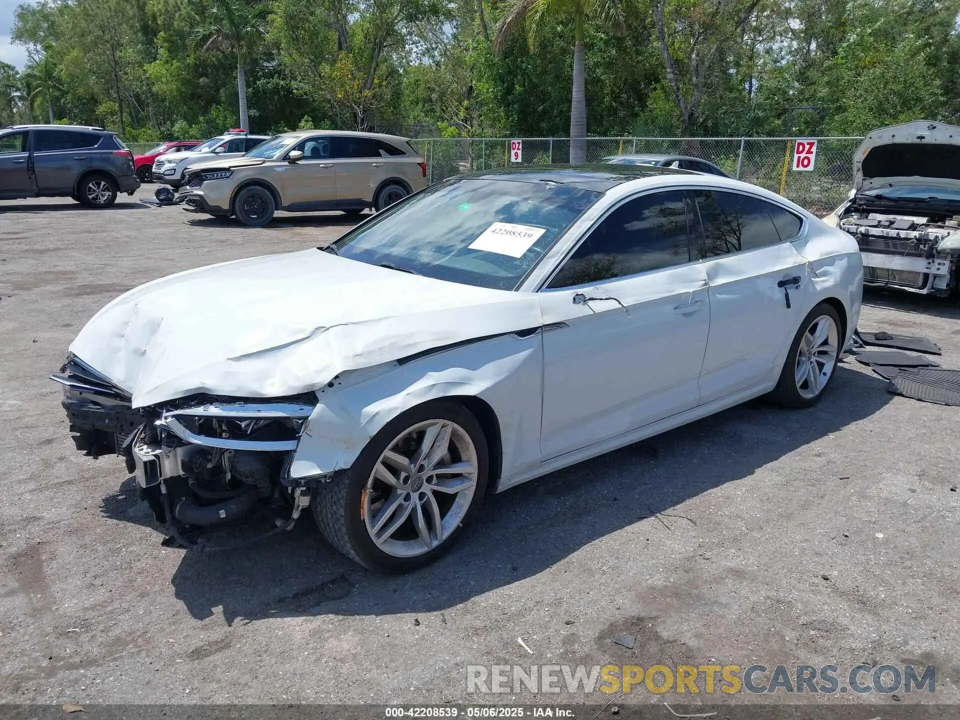 2 Photograph of a damaged car WAUANCF56KA080411 AUDI A5 2019