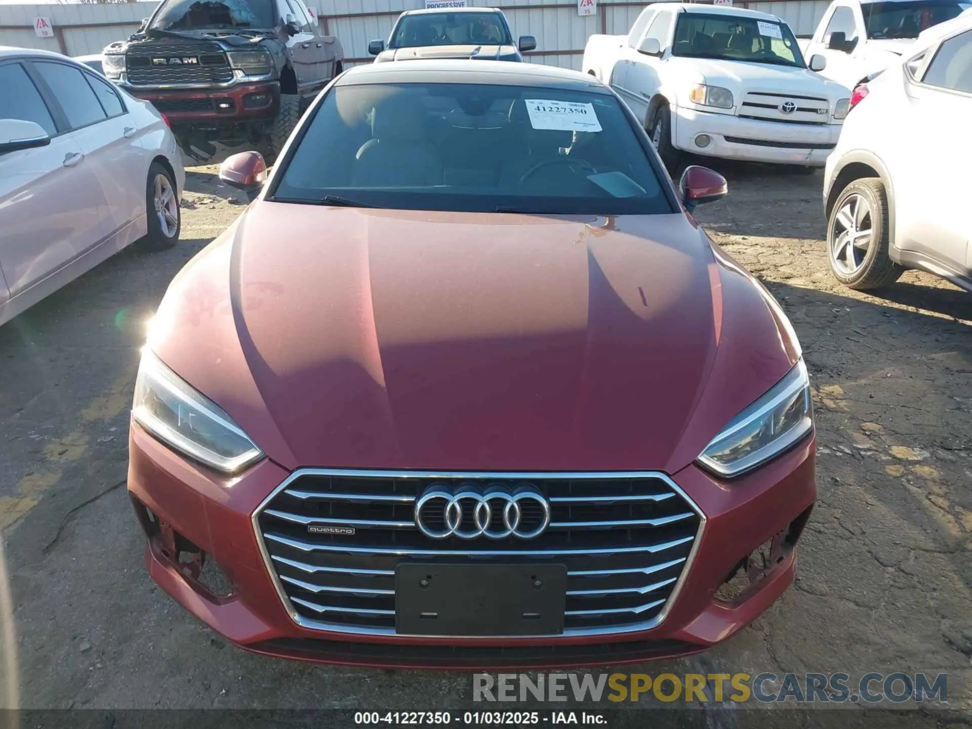 11 Photograph of a damaged car WAUANCF57KA054688 AUDI A5 2019