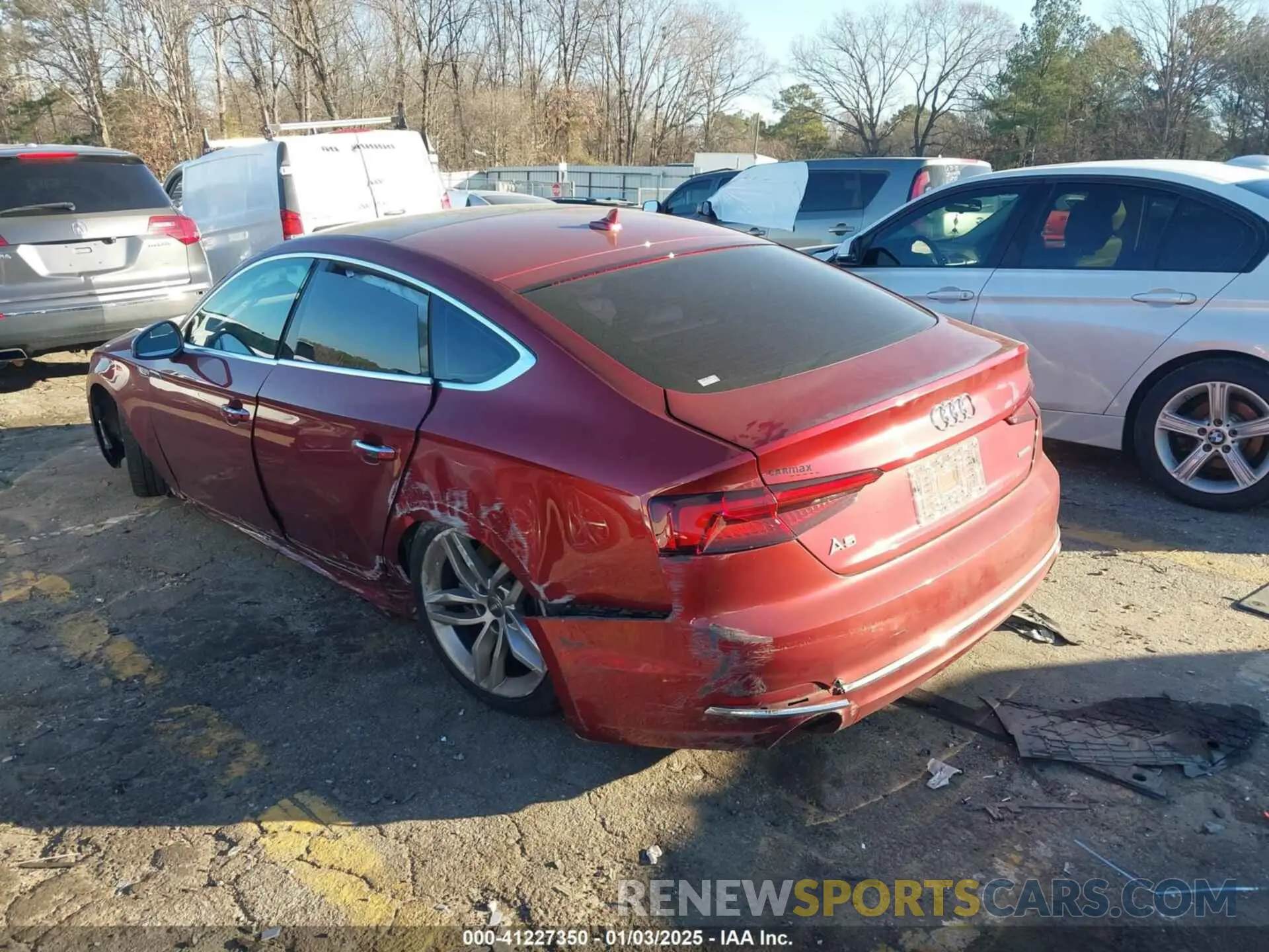 3 Photograph of a damaged car WAUANCF57KA054688 AUDI A5 2019