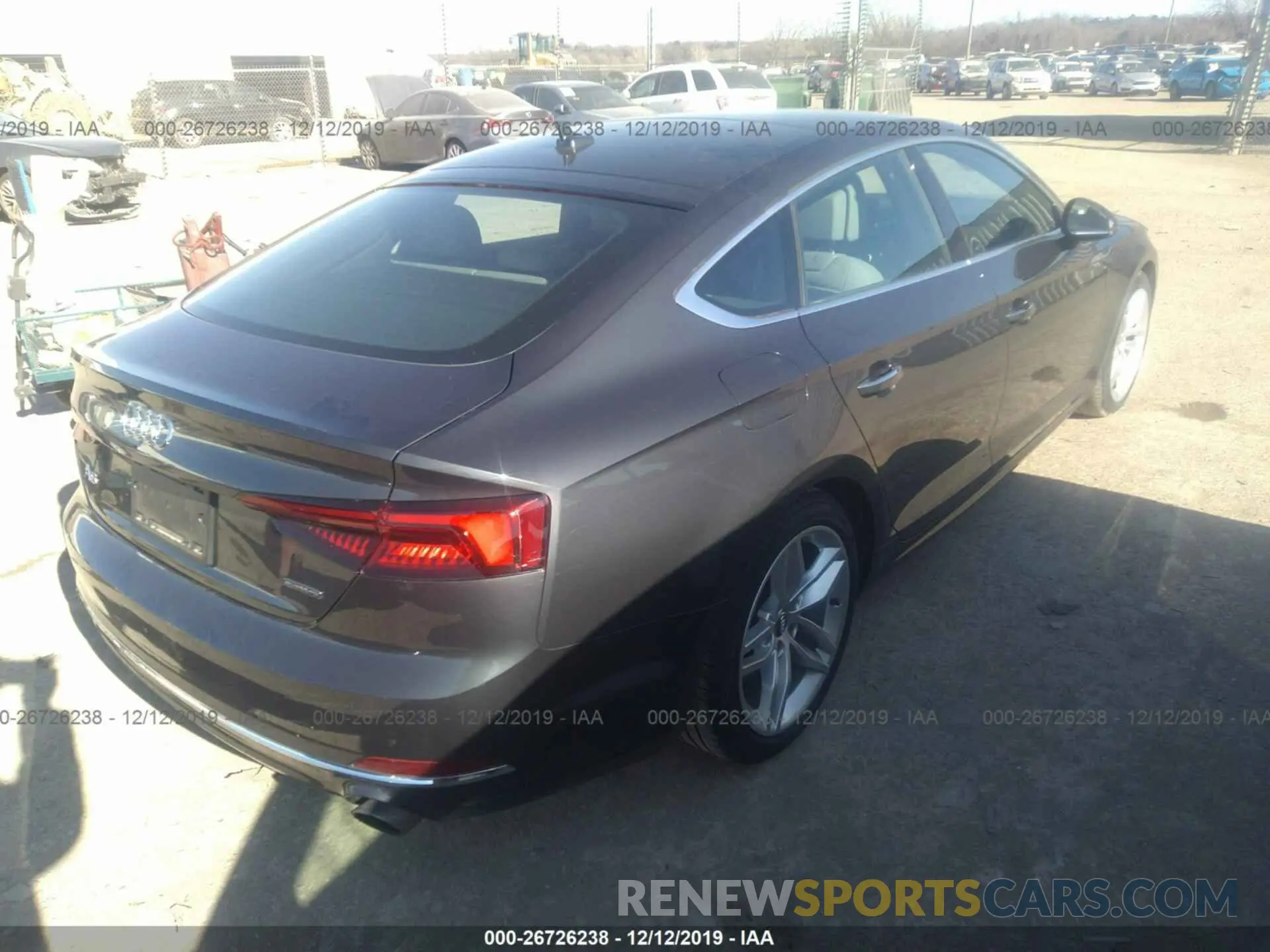 4 Photograph of a damaged car WAUANCF58KA054778 AUDI A5 2019