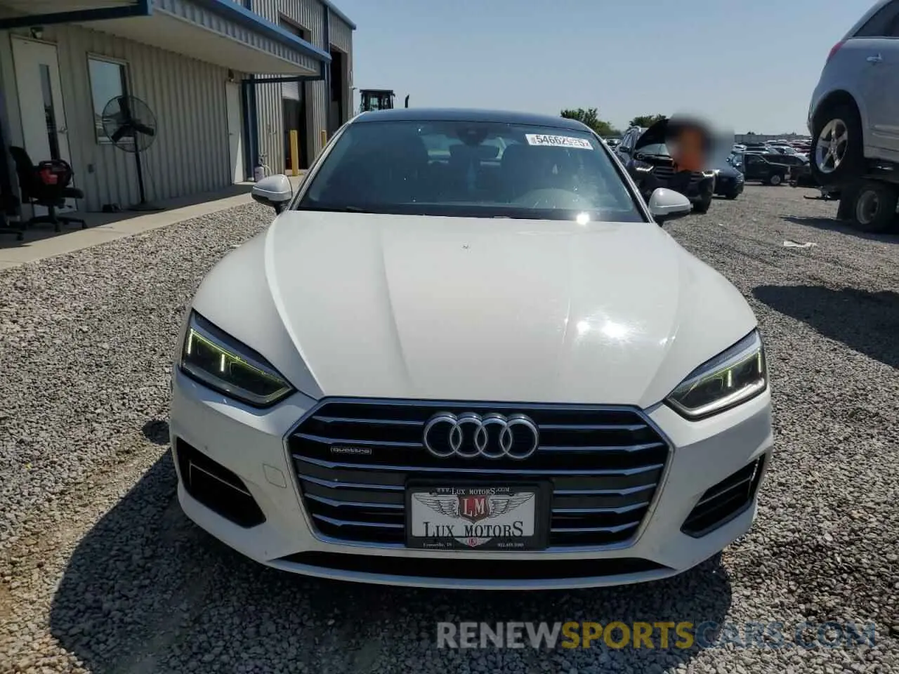 5 Photograph of a damaged car WAUANCF58KA063917 AUDI A5 2019