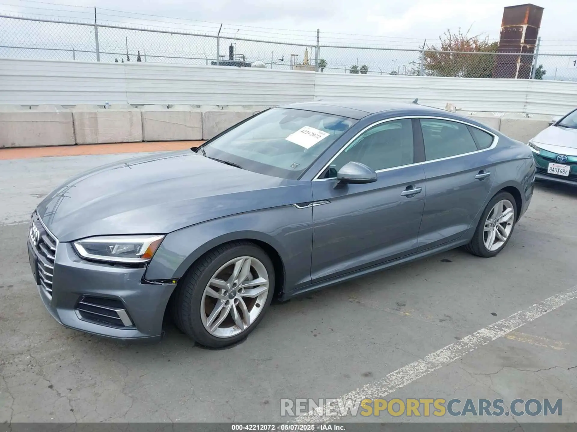 2 Photograph of a damaged car WAUANCF58KA084492 AUDI A5 2019