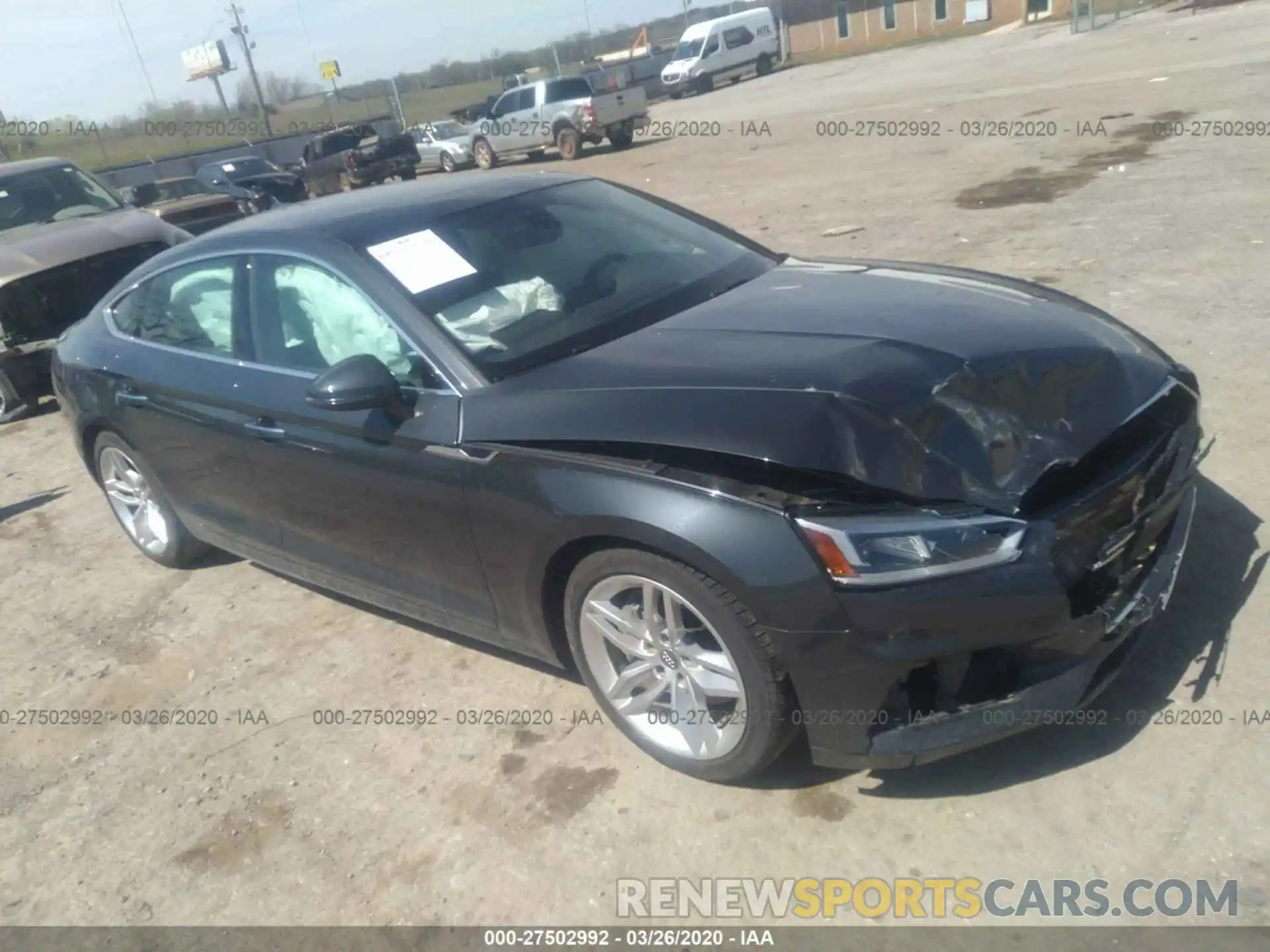 1 Photograph of a damaged car WAUANCF59KA054482 AUDI A5 2019