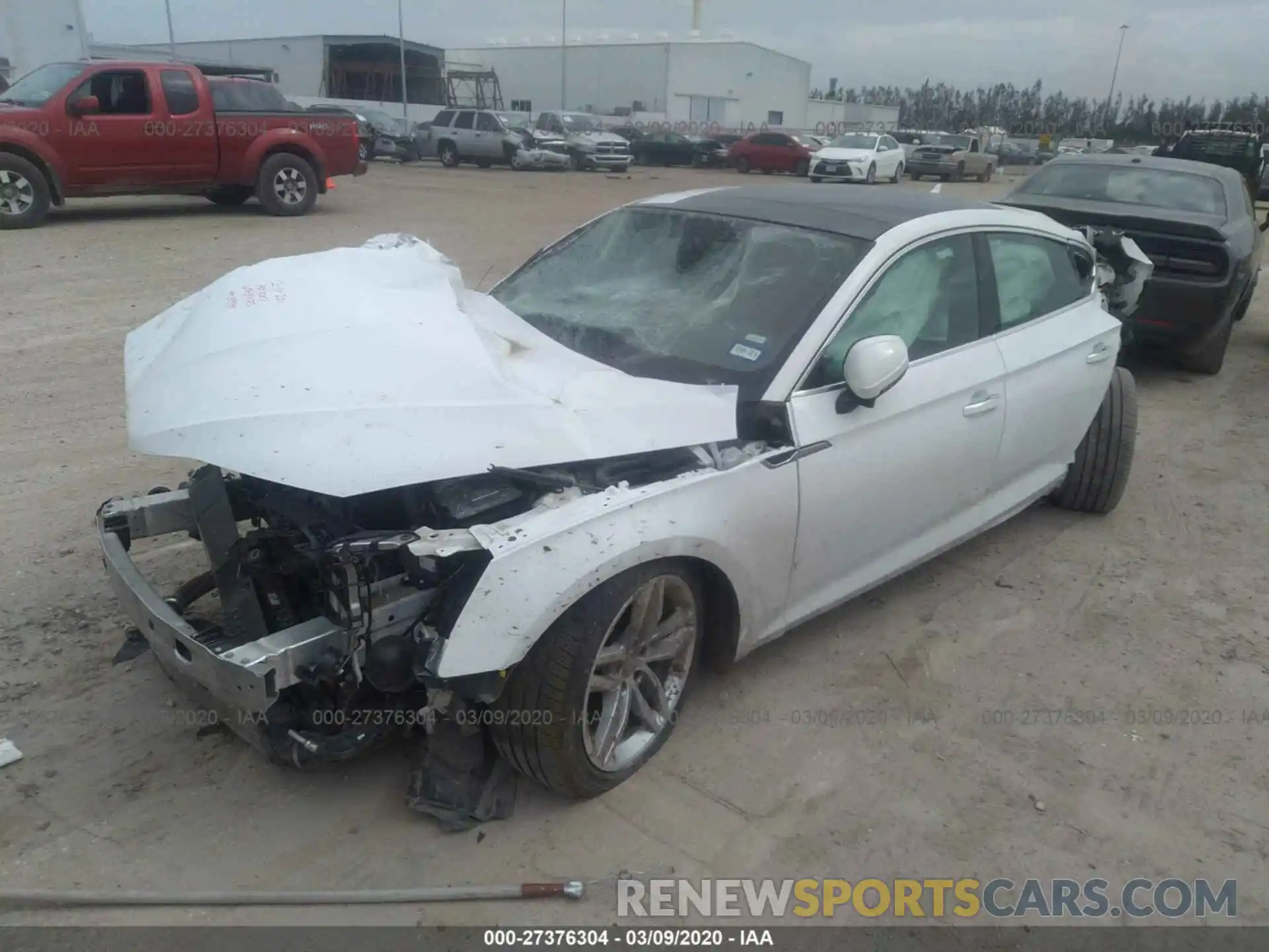 2 Photograph of a damaged car WAUANCF5XKA063935 AUDI A5 2019