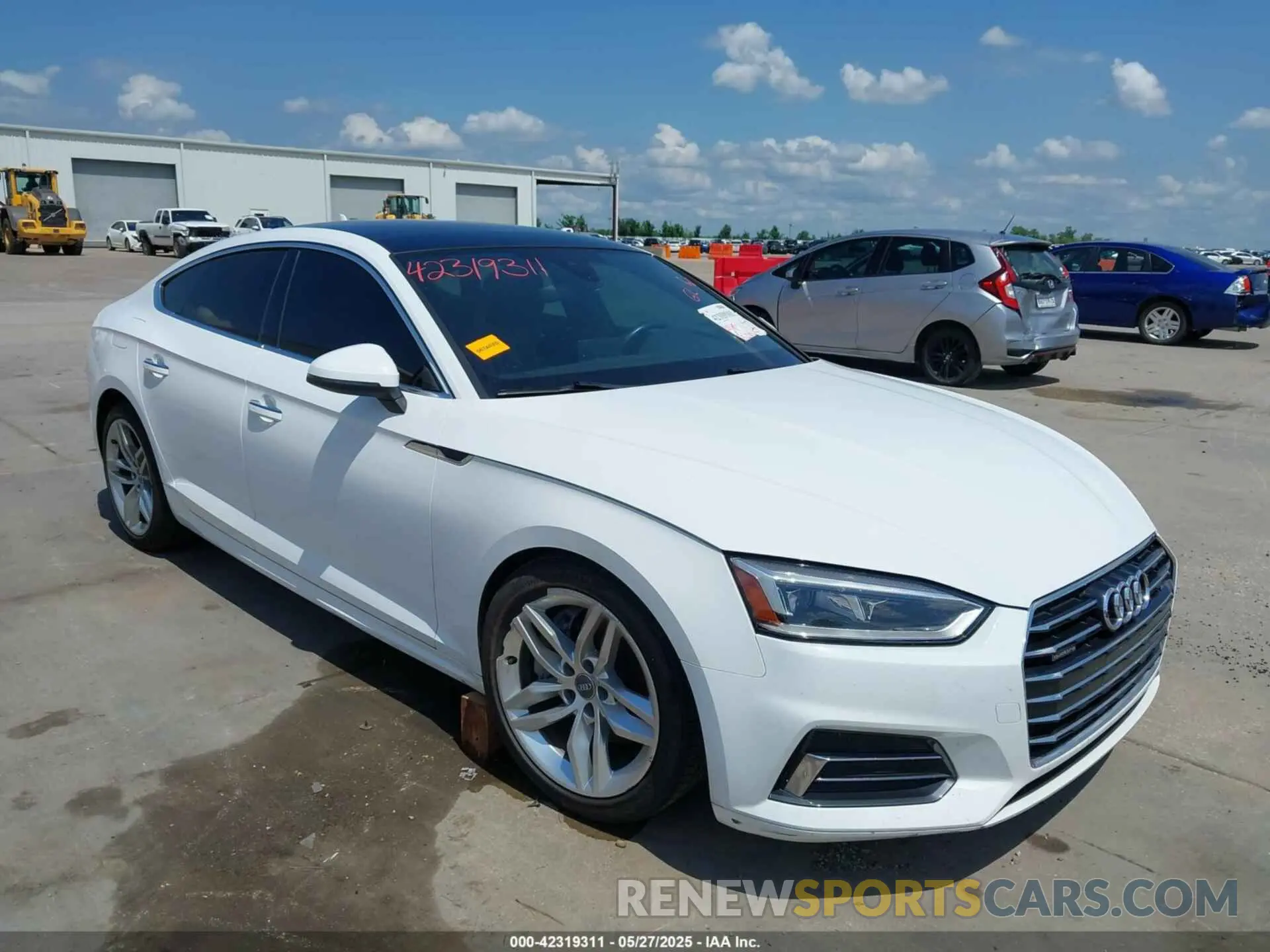 1 Photograph of a damaged car WAUANCF5XKA068987 AUDI A5 2019