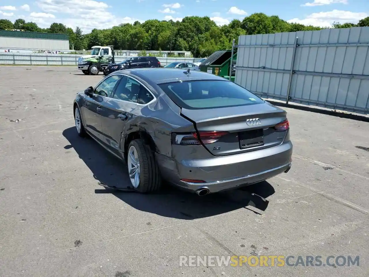 3 Photograph of a damaged car WAUBNCF50KA033279 AUDI A5 2019