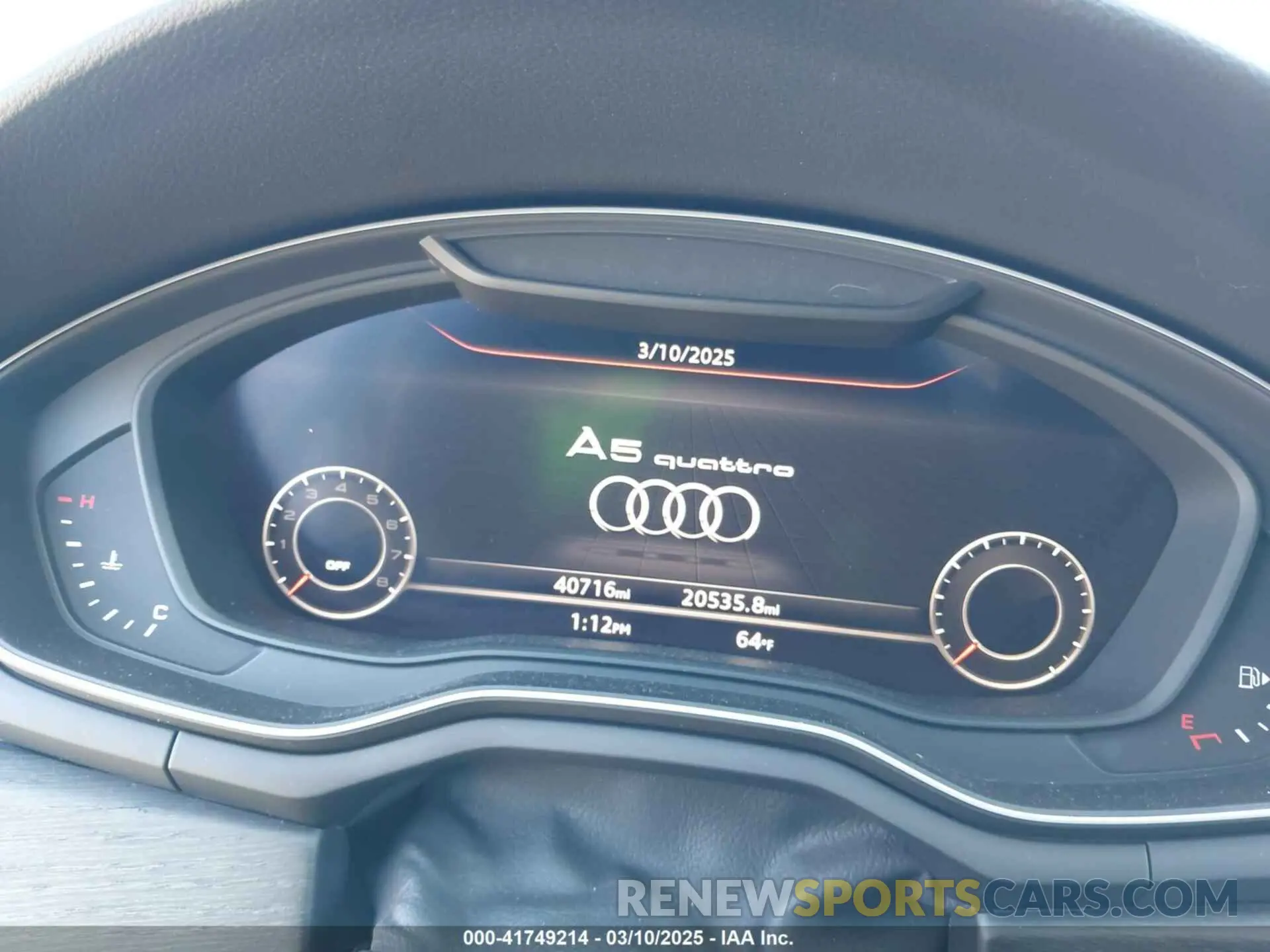 7 Photograph of a damaged car WAUBNCF53KA023202 AUDI A5 2019
